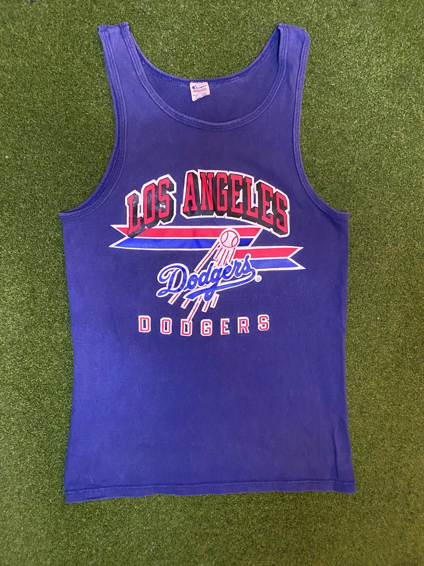 80s Los Angeles Dodgers - Vintage MLB Tank (Medium) - Gametime Vintage