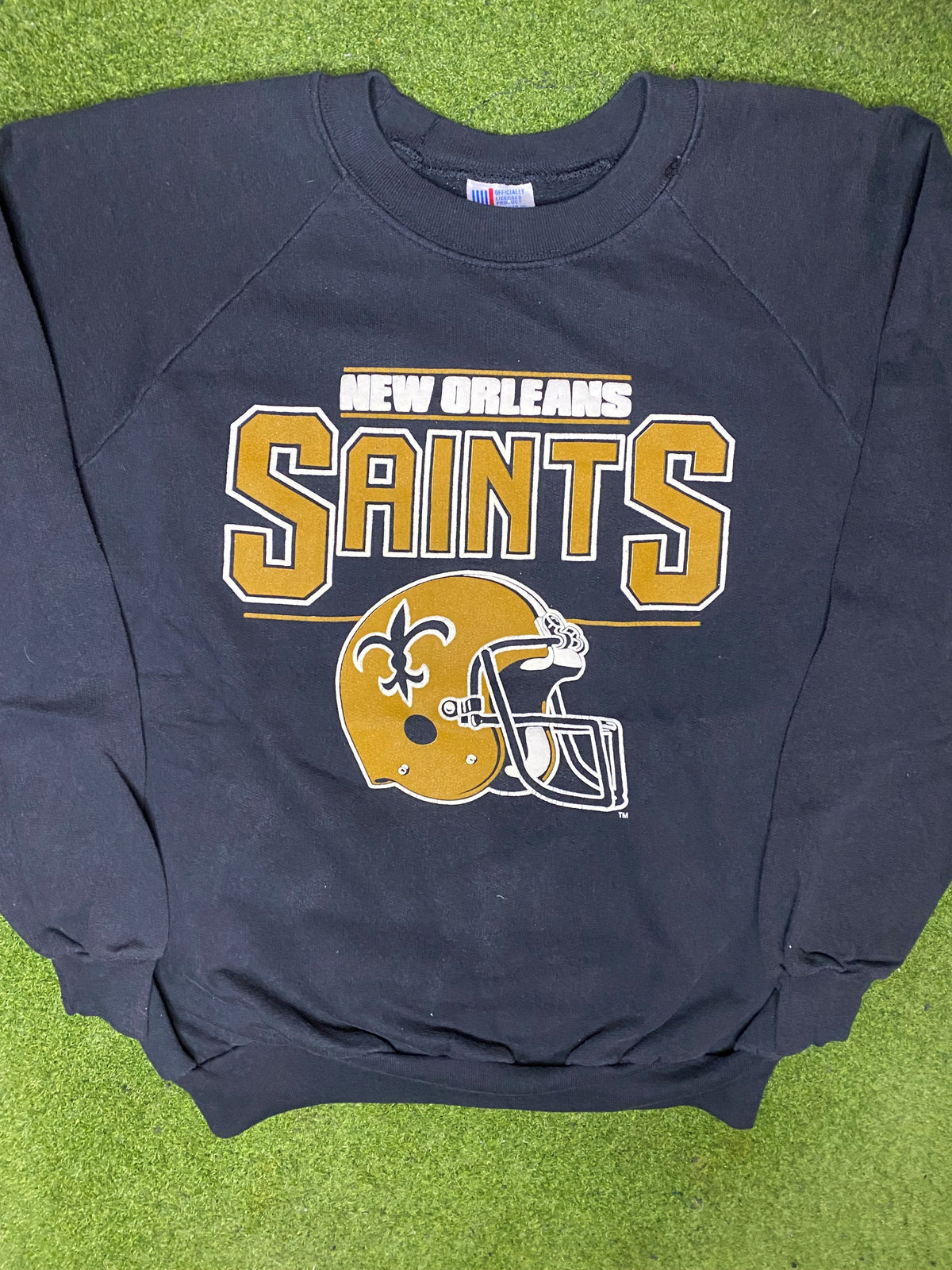 80s New Orleans Saints - Vintage NFL Sweatshirt (Large) - Gametime Vintage