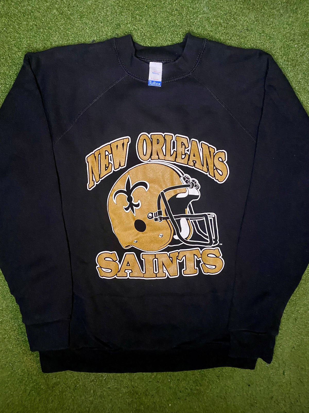 Sudadera NFL Vintage de los 80 de los New Orleans Saints (XL)