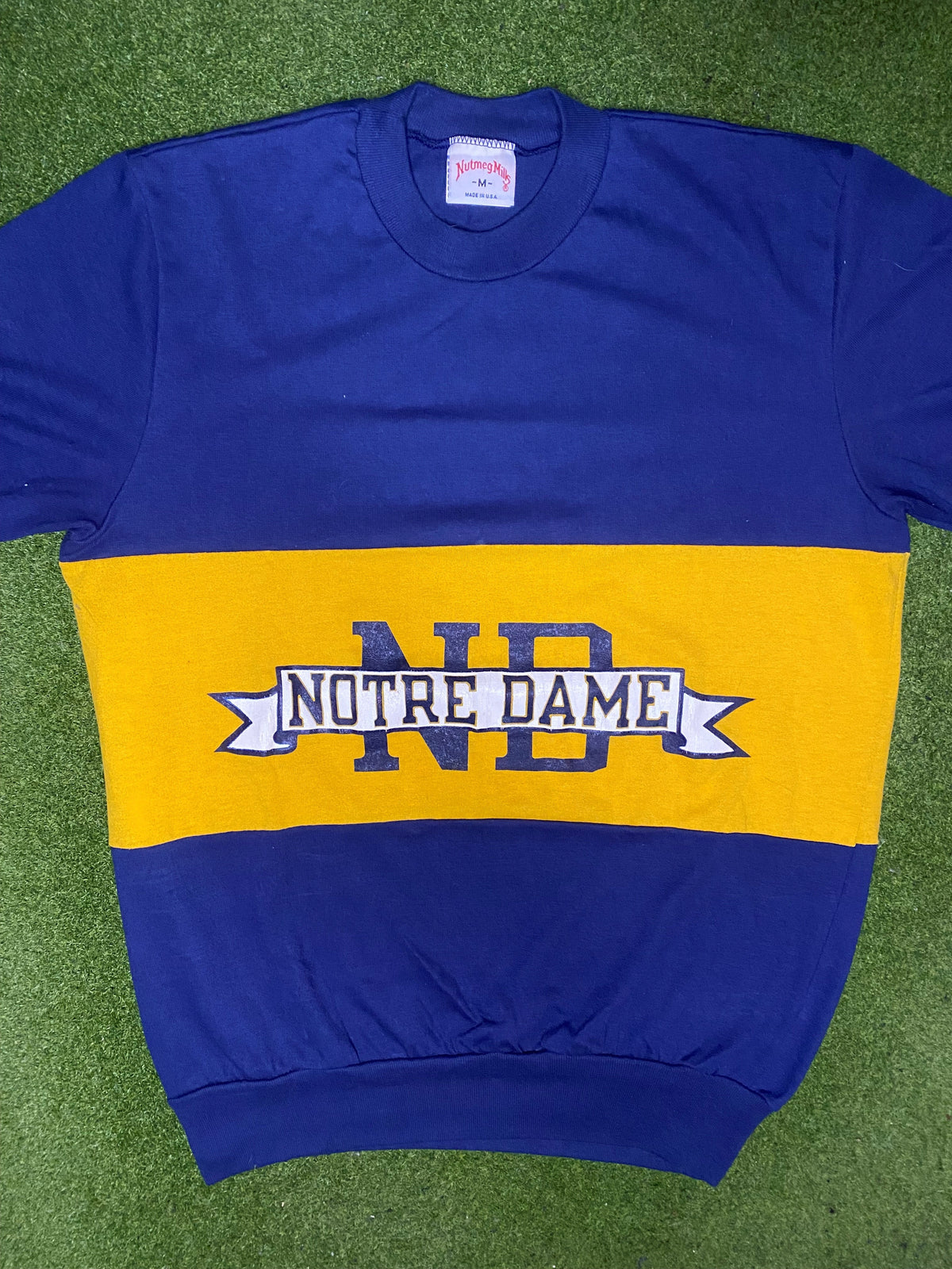 80s Notre Dame Fighting Irish - Vintage College Shirt (Medium) - Gametime Vintage