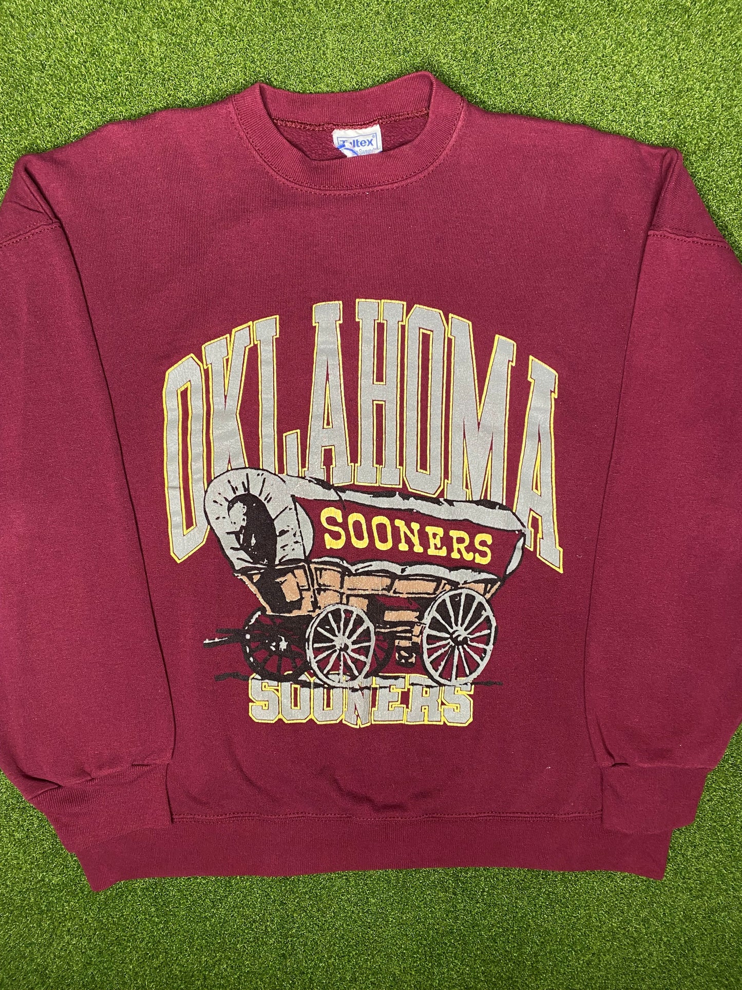 80s Oklahoma Sooners - Vintage College Crewneck Sweatshirt (XL)