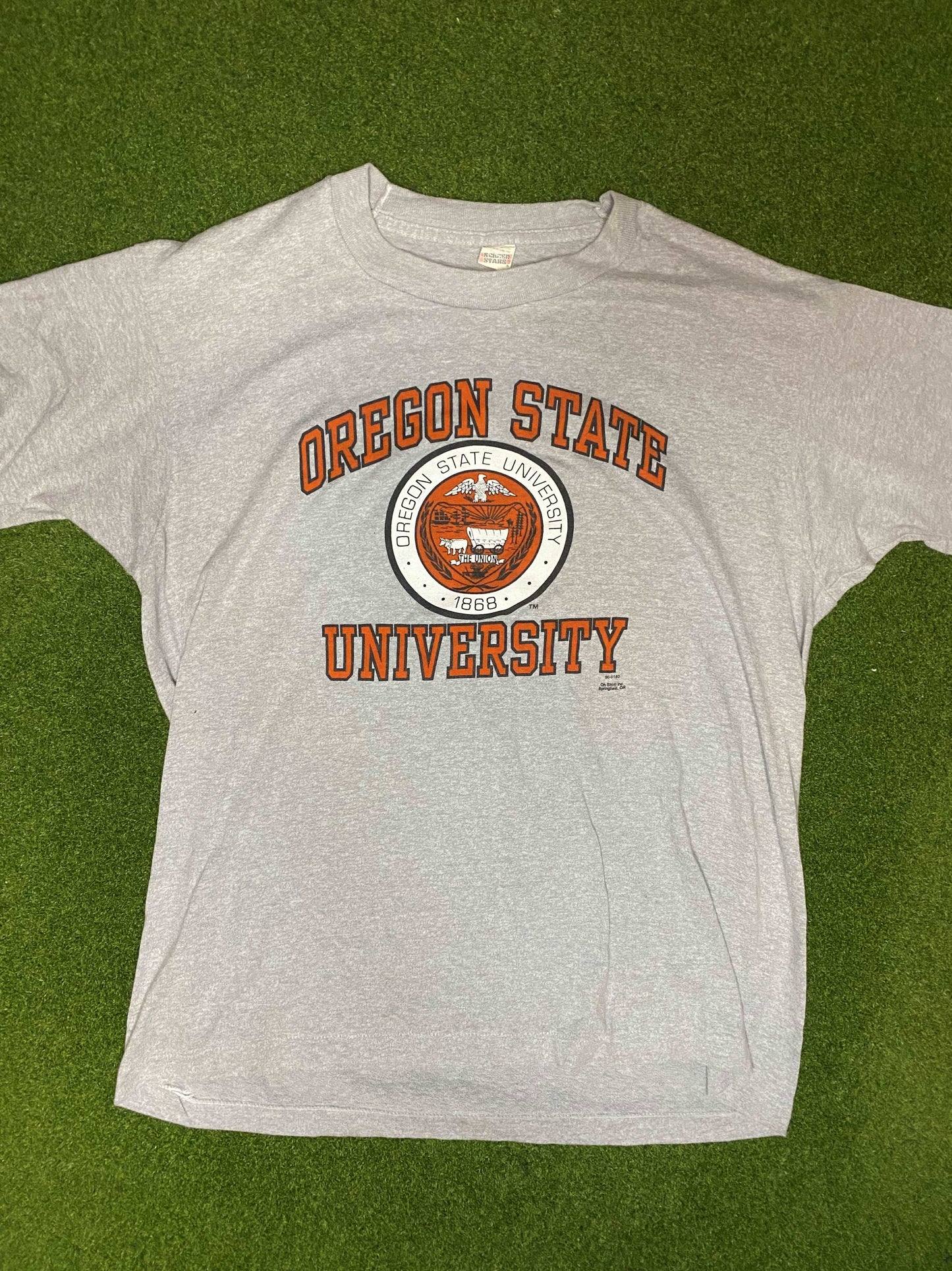 80s Oregon State Beavers - Vintage College Tee Shirt (XL) - Gametime Vintage