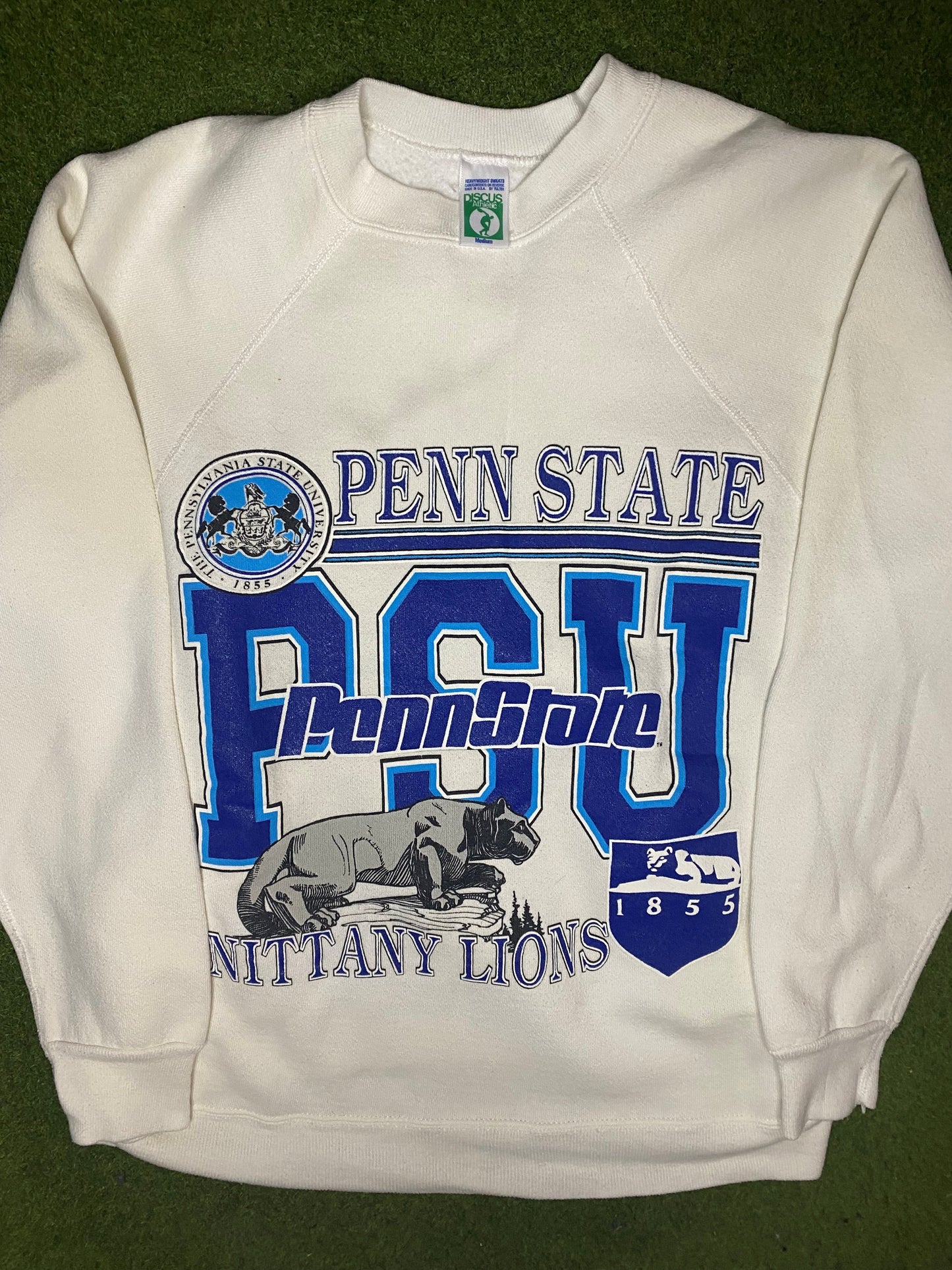 80s Penn State Nittany Lions - Vintage College Sweatshirt (Medium) - Gametime Vintage