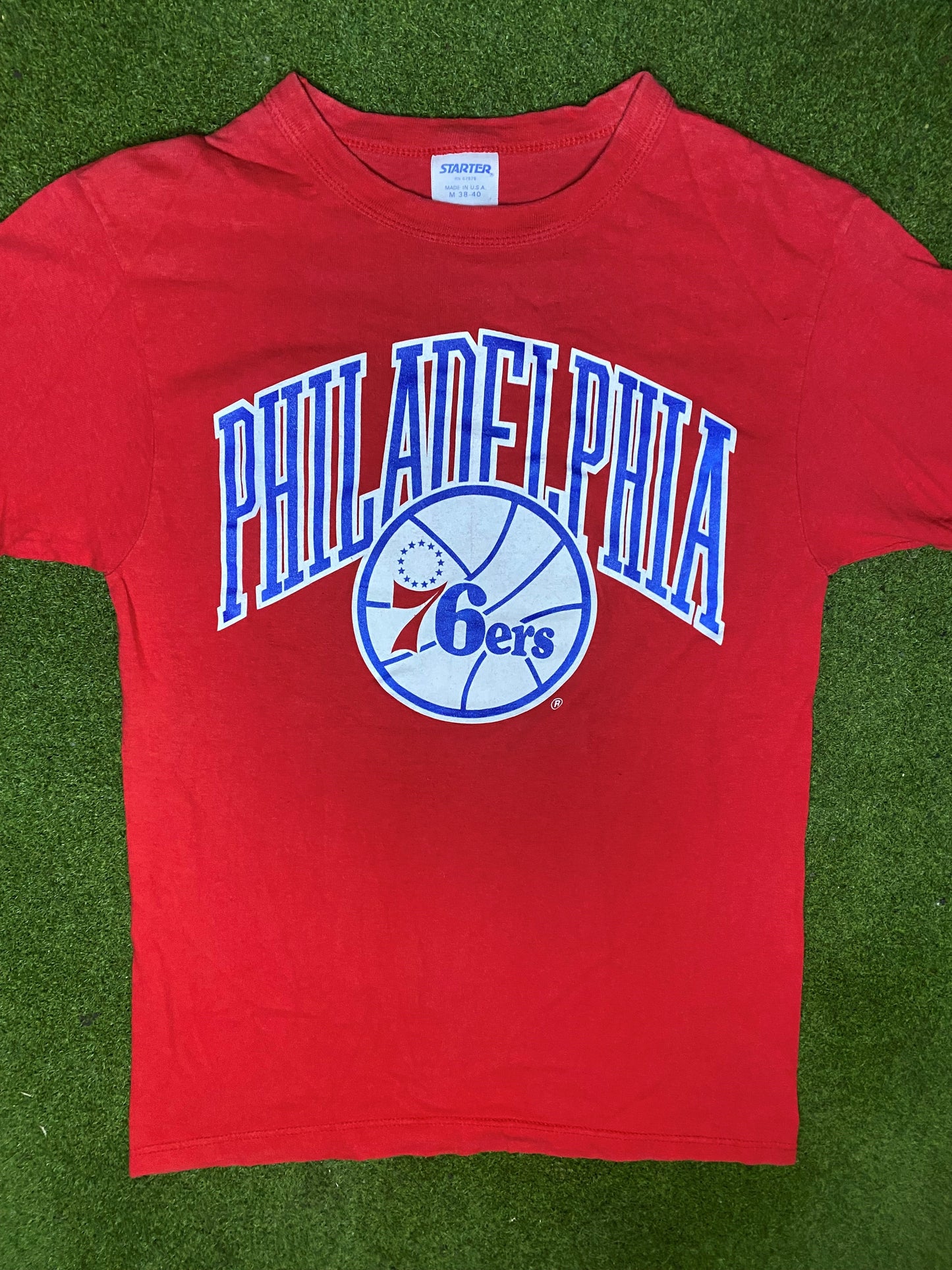 80s Philadelphia 76ers - Vintage NBA T-Shirt (Medium) - Gametime Vintage