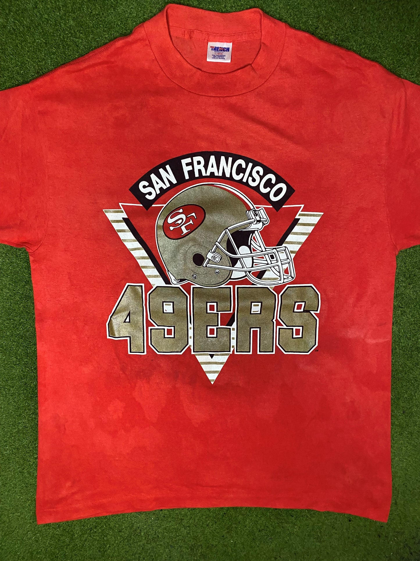 80s San Francisco 49ers - Vintage NFL T Shirt (Large) - Gametime Vintage