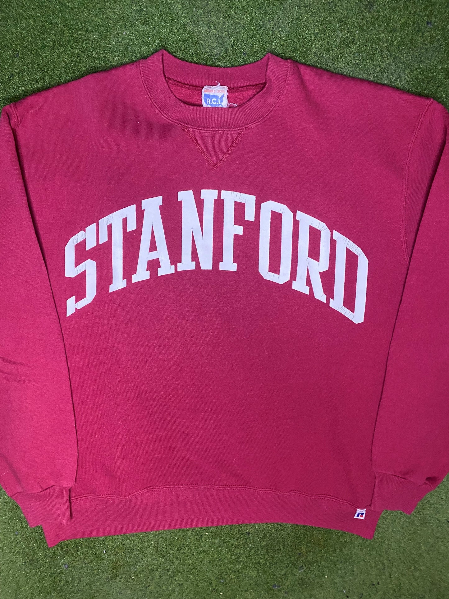 80s Stanford Cardinals - Vintage College Sweatshirt (Large) - Gametime Vintage