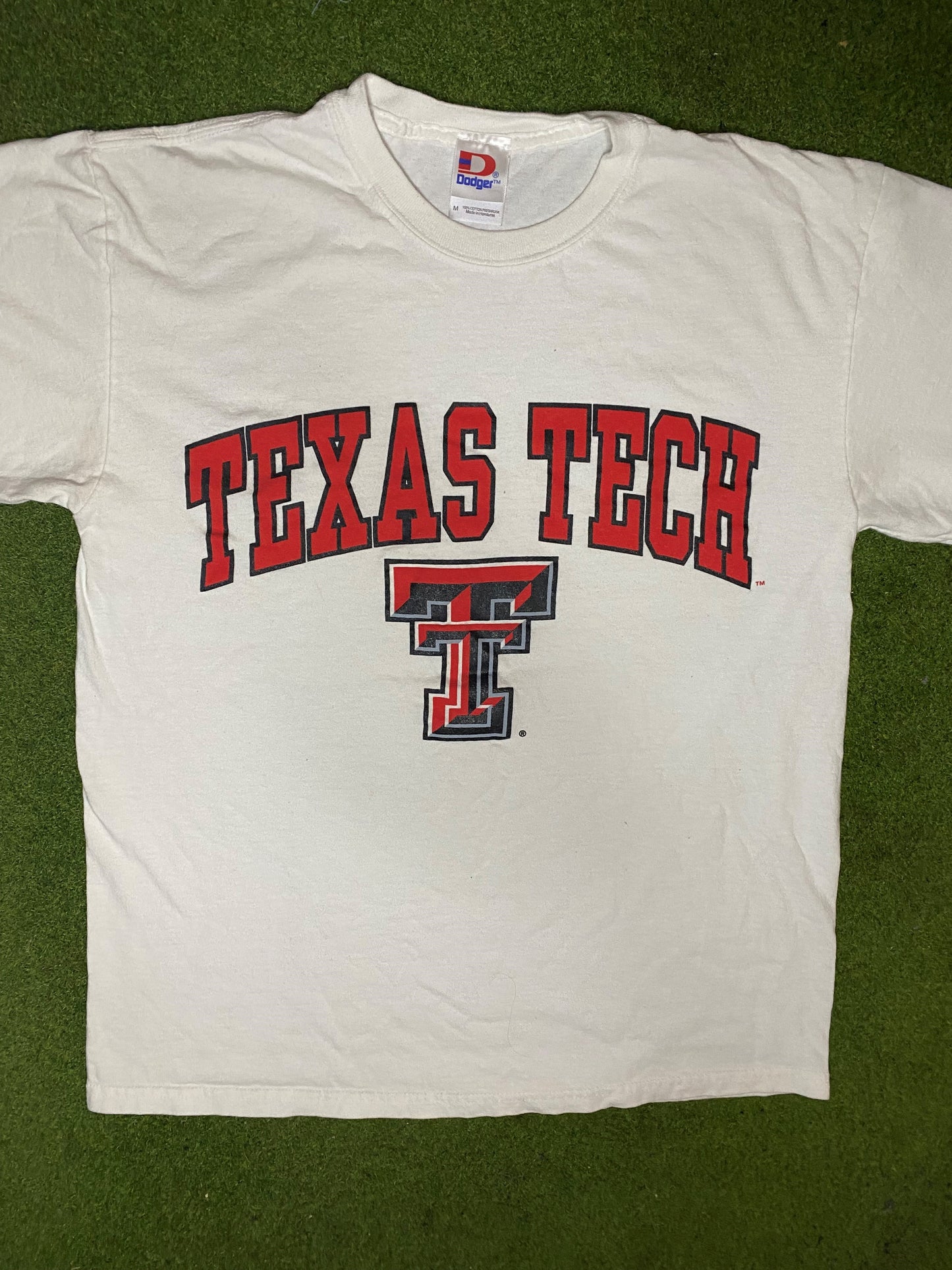 80s Texas Tech Red Raiders - Vintage University T-Shirt (Medium) - Gametime Vintage