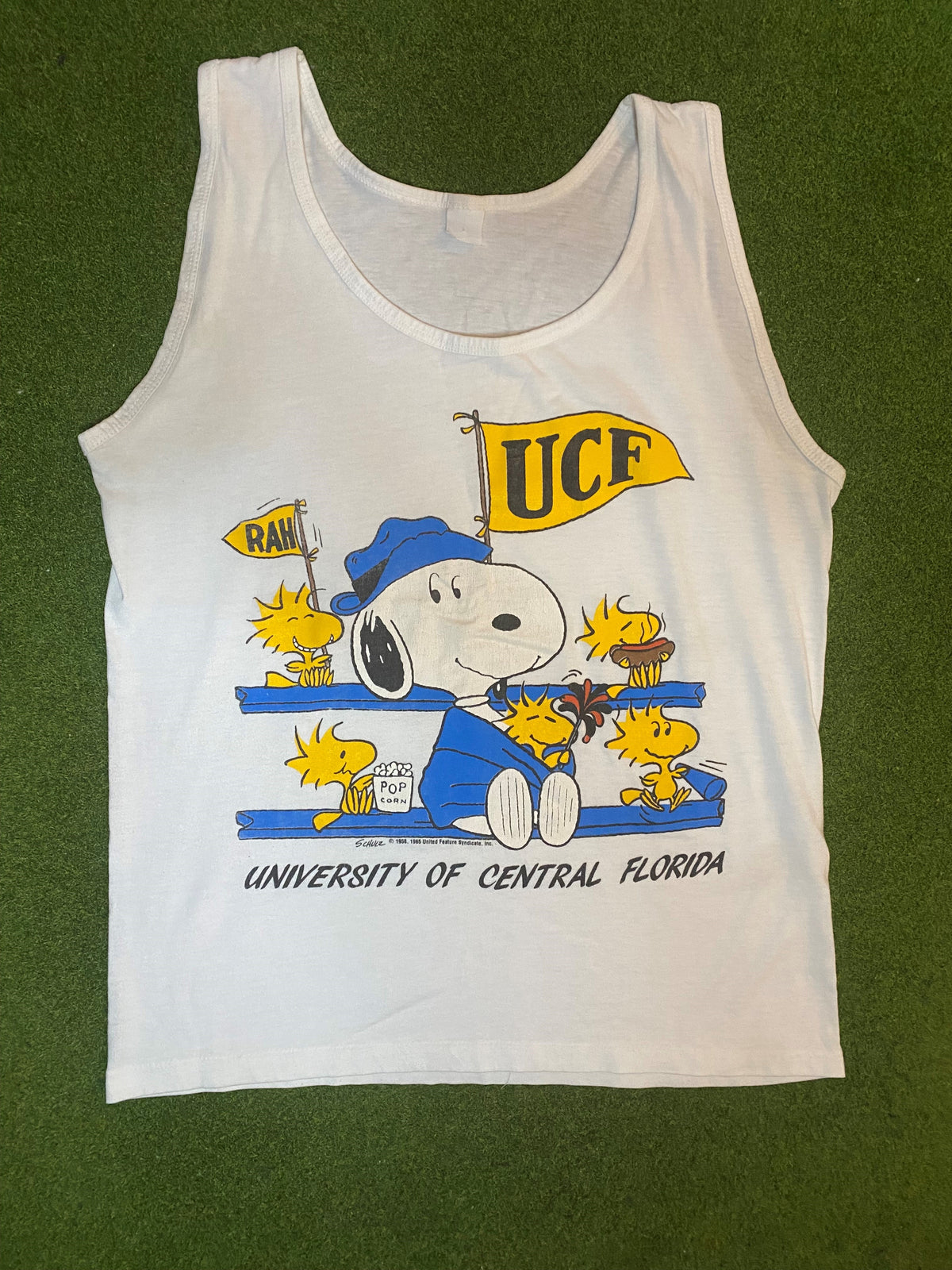 80s UCF Knights - Snoopy Crossover - Vintage University Tank (Large) - Gametime Vintage