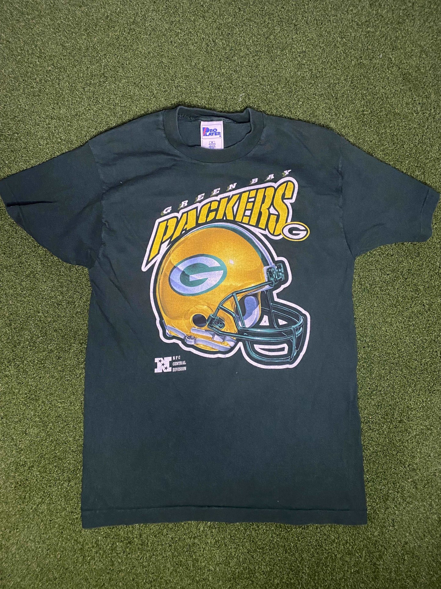 90s Green Bay Packers - Big Logo - Vintage NFL Tee Shirt (Medium) - Gametime Vintage