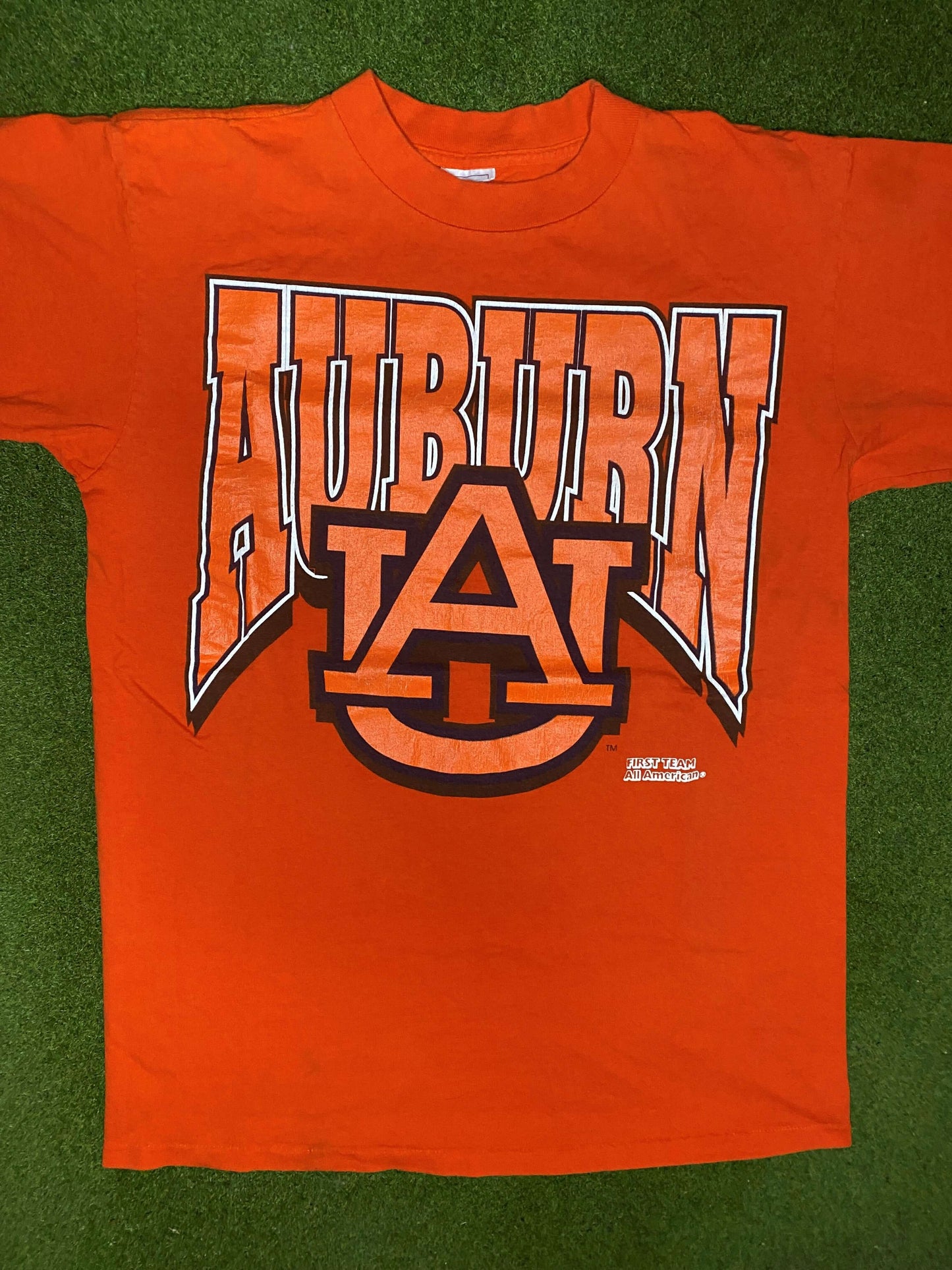 90s Auburn Tigers - Vintage College T-Shirt (Large) - Gametime Vintage