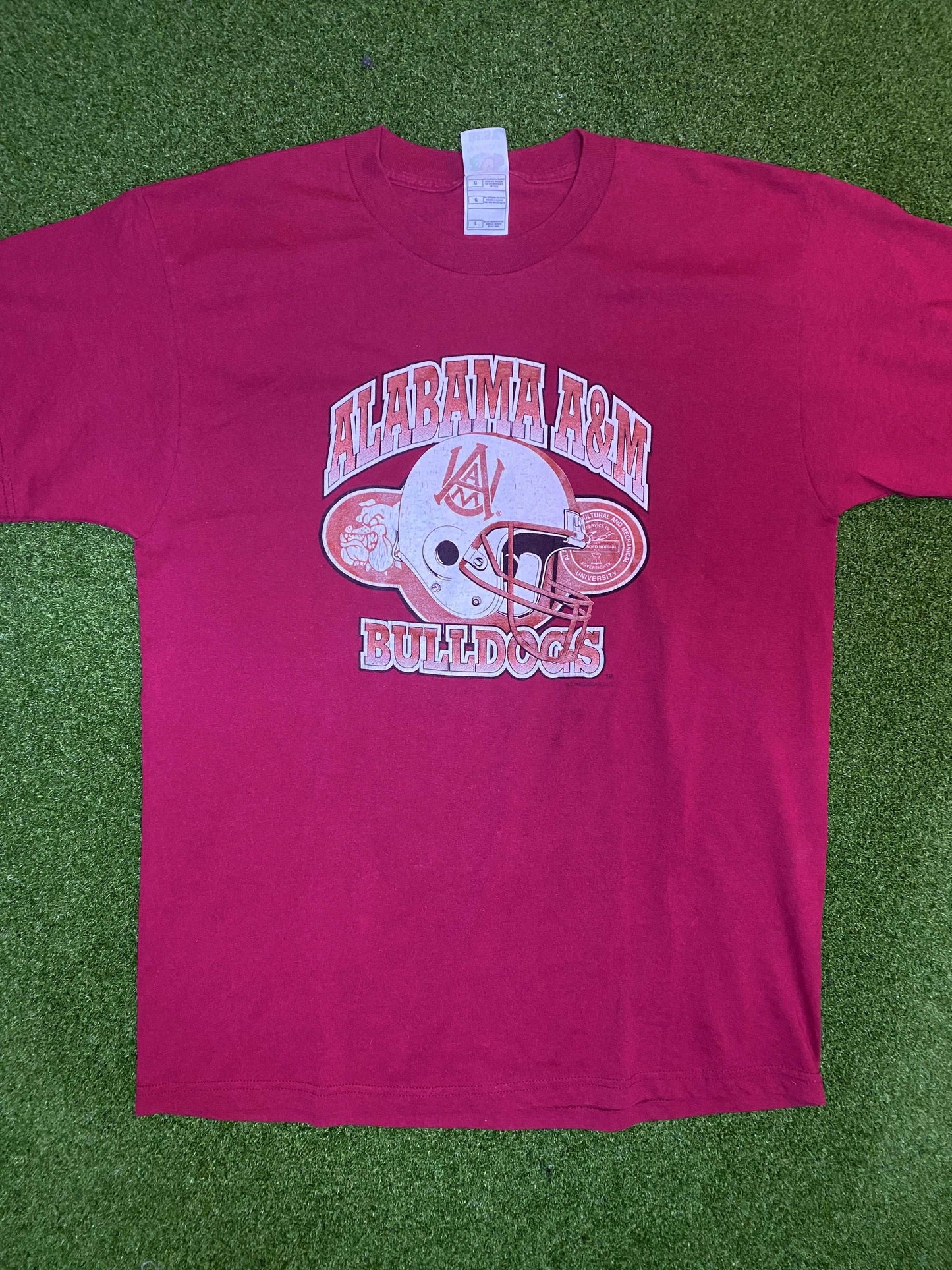 90s Alabama A&M - Vintage HBCU Tee Shirt (Large) - Gametime Vintage