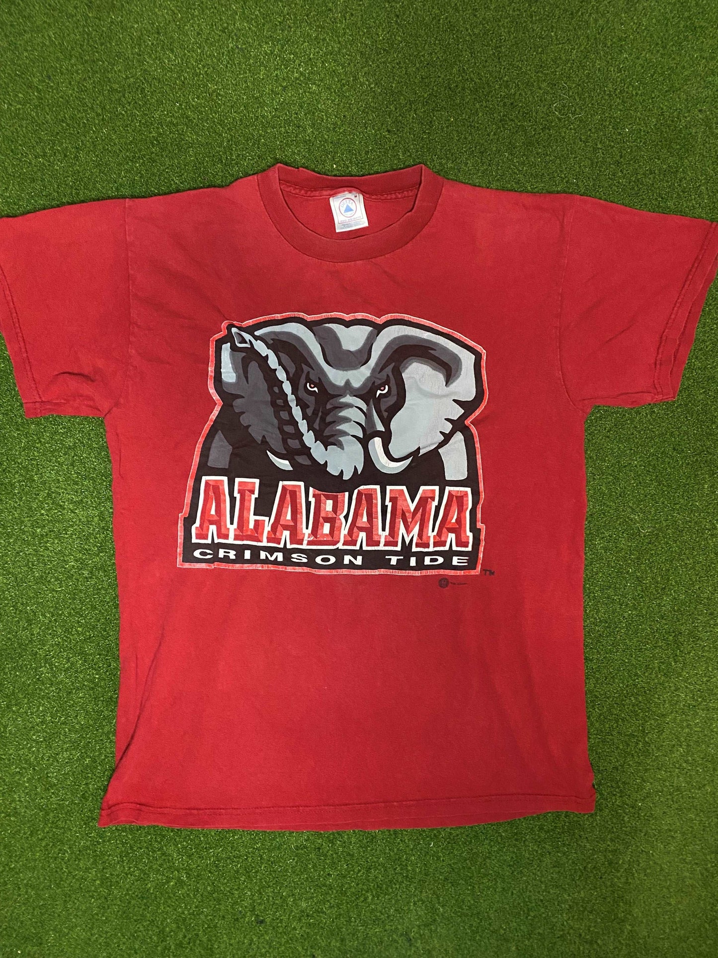 90s Alabama Crimson Tide - Big Logo - Vintage Tee Shirt (Medium) - Gametime Vintage