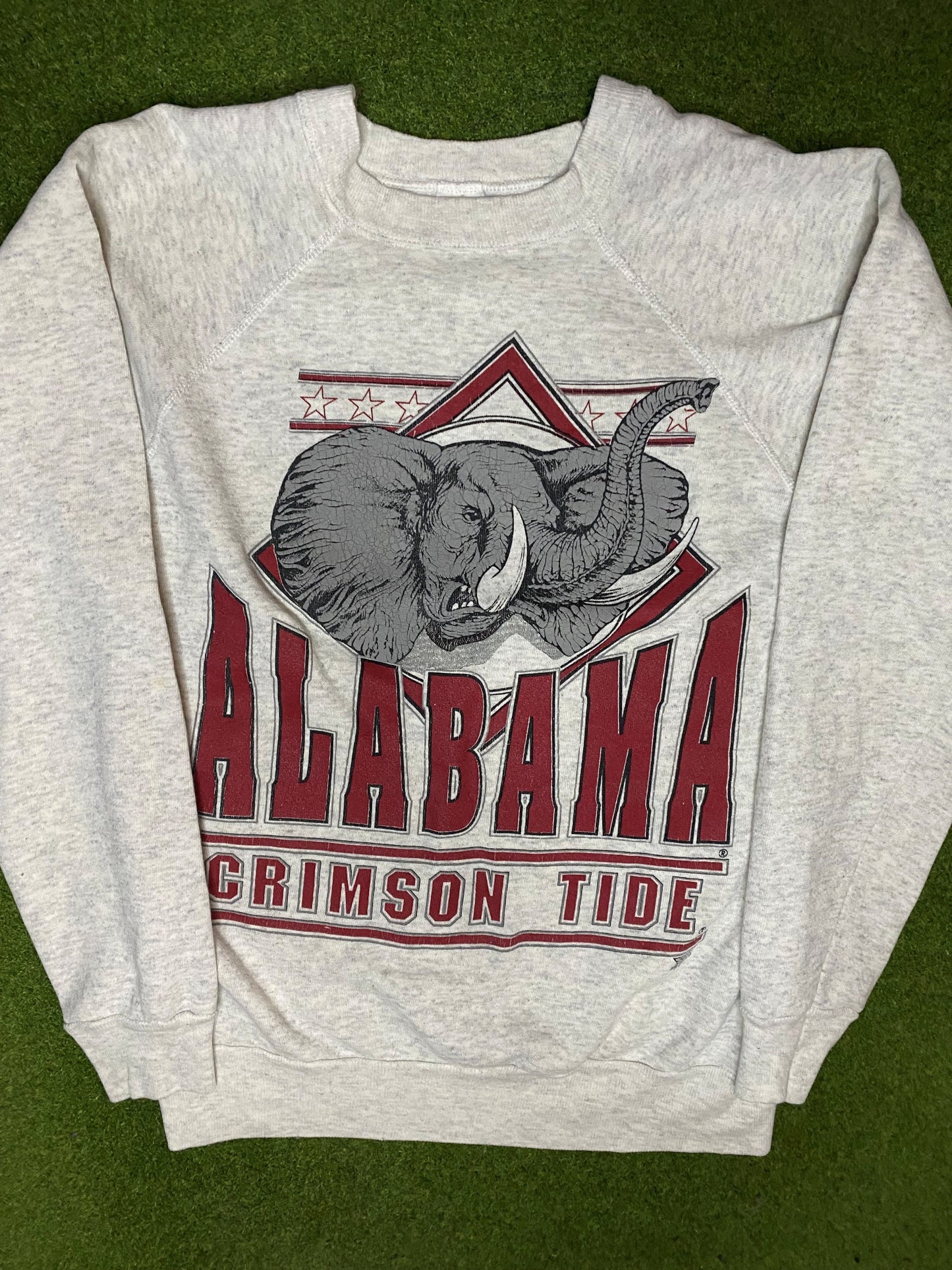 80s Alabama Crimson Tide - Vintage College Sweatshirt (Small) - Gametime Vintage