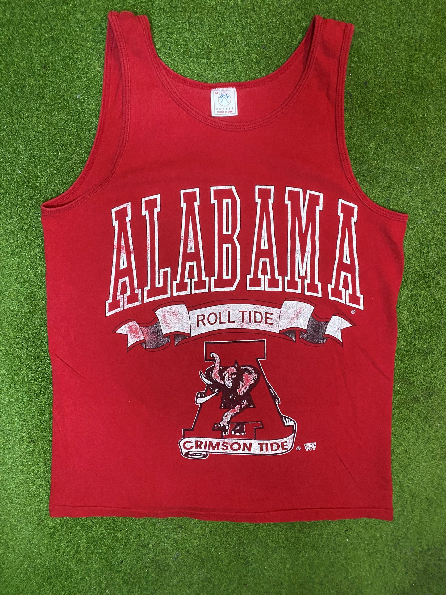 90s Alabama Crimson Tide - Vintage College Tank (Medium) - Gametime Vintage
