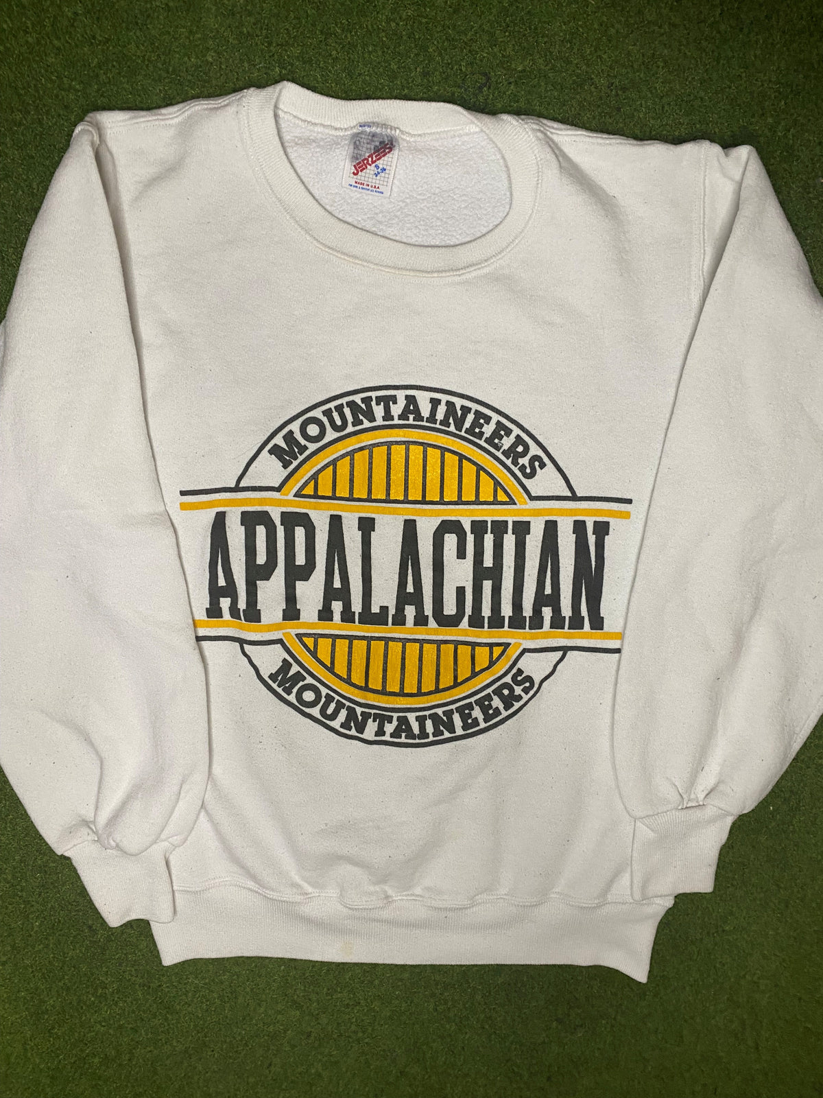 80s App State Mountaineers - Vintage College Sweatshirt (Small) - Gametime Vintage