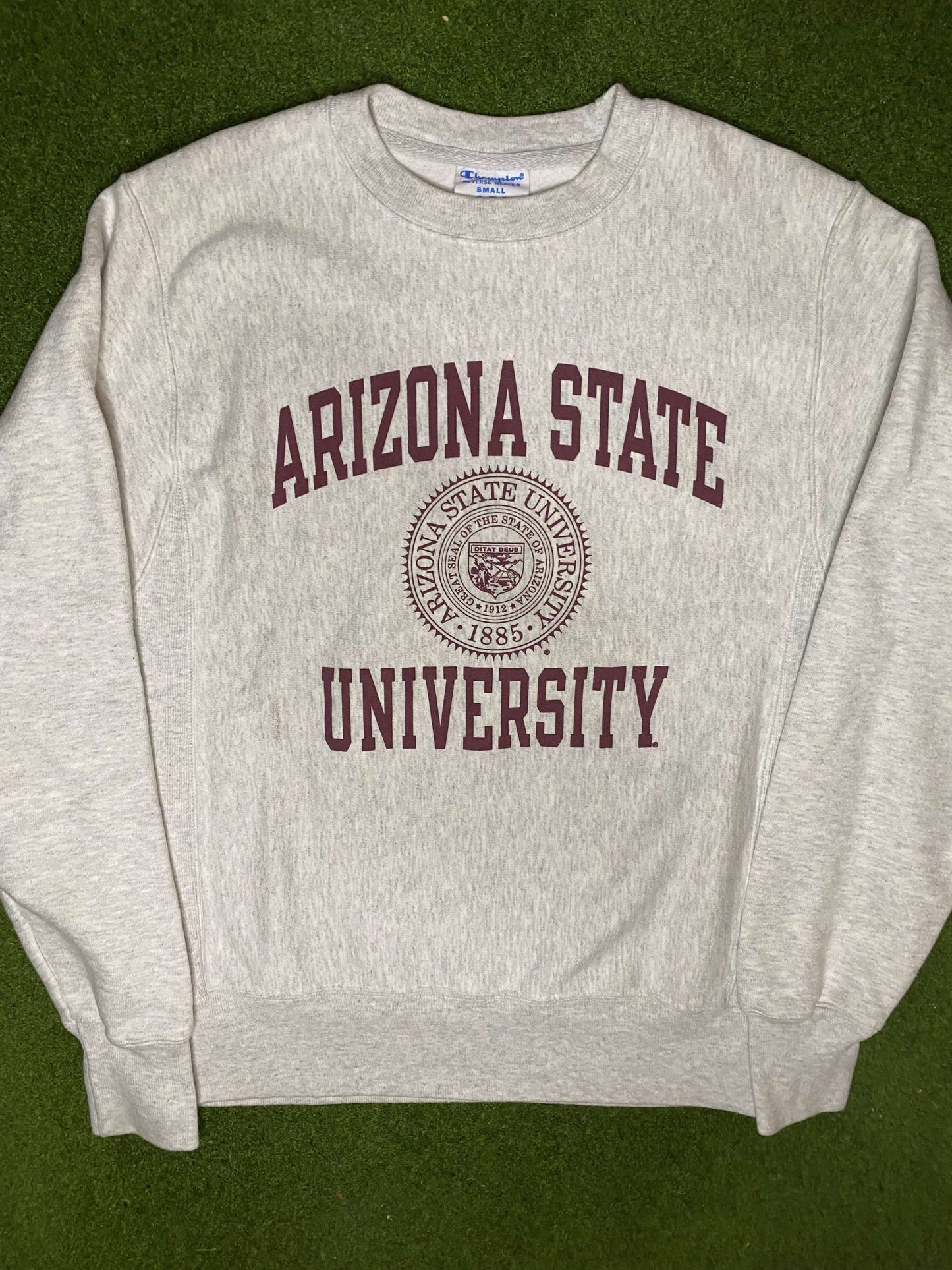 90s Arizona State Sun Devils - Reverse Weave - Vintage College Sweatshirt (Small) - Gametime Vintage