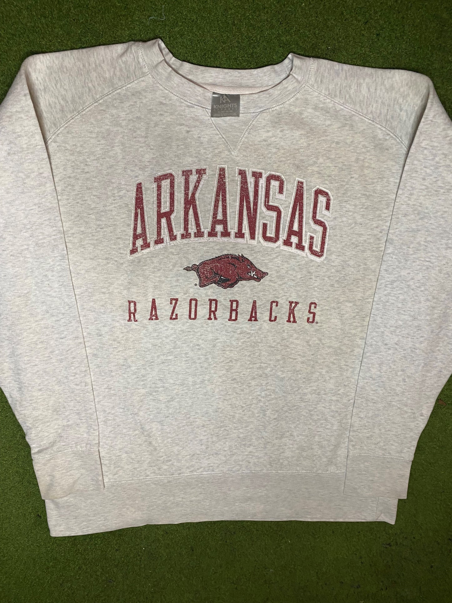 90s Arkansas Razorbacks - Vintage College Sweatshirt (XL) - Gametime Vintage
