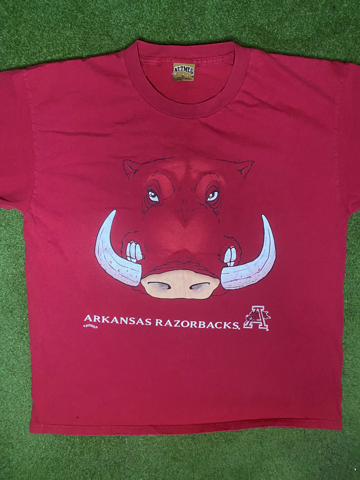 90s Arkansas Razorbacks - Vintage College T-Shirt (XL) - Gametime Vintage