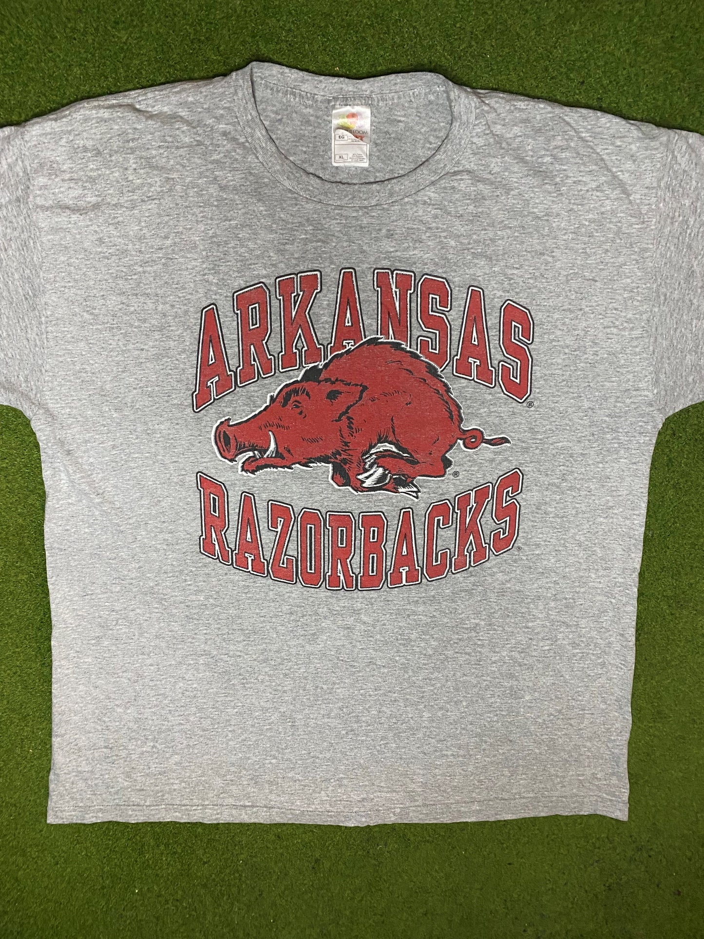 90s Arkansas Razorbacks - Vintage College T-Shirt (XL) - Gametime Vintage