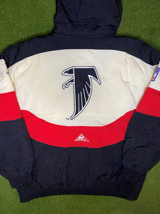 90s Atlanta Falcons - Vintage NFL Winter Jacket (XL) - Gametime Vintage