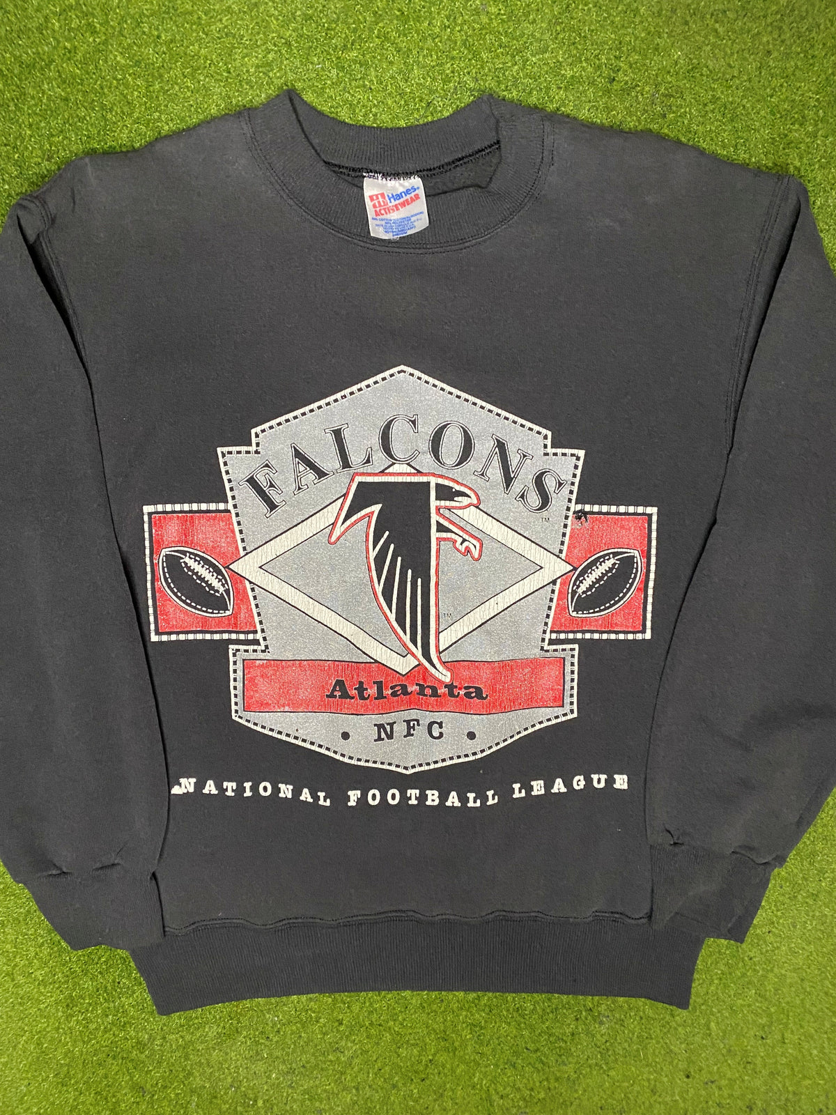 90s Atlanta Falcons - Vintage NFL Sweatshirt (Medium) - Gametime Vintage