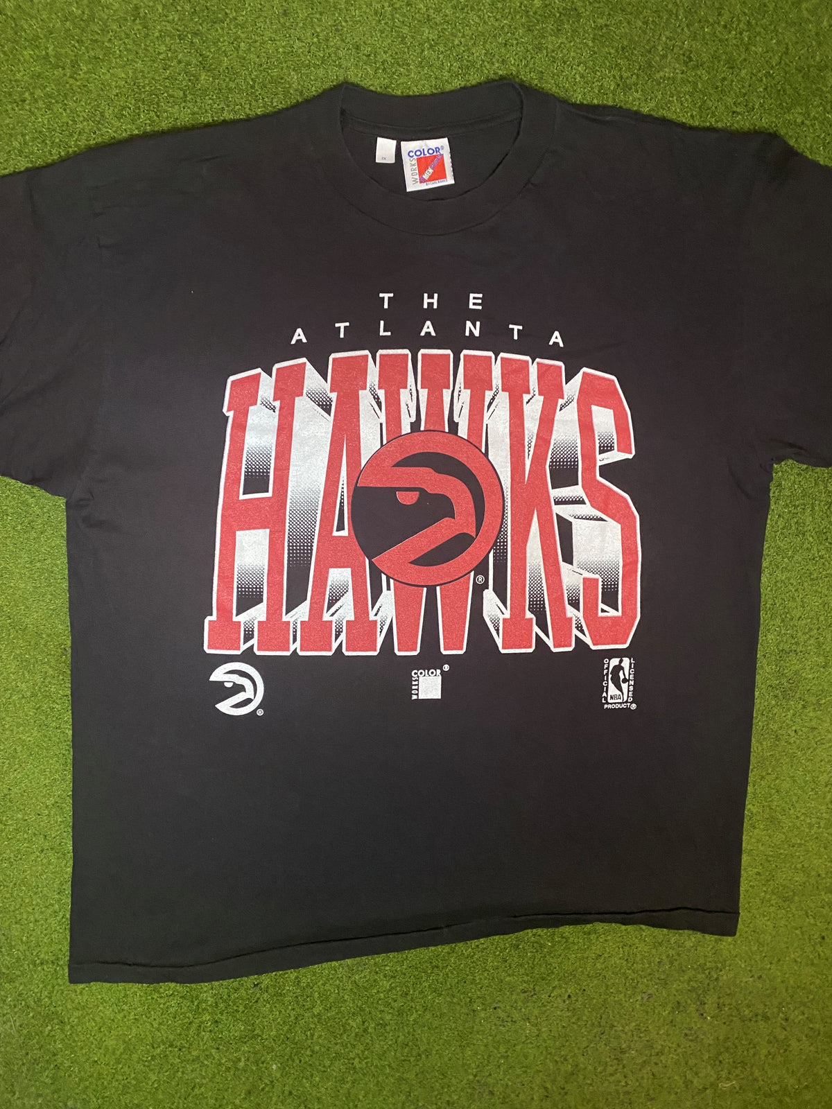 90s Atlanta Hawks - Vintage NBA T-Shirt (2XL) - Gametime Vintage