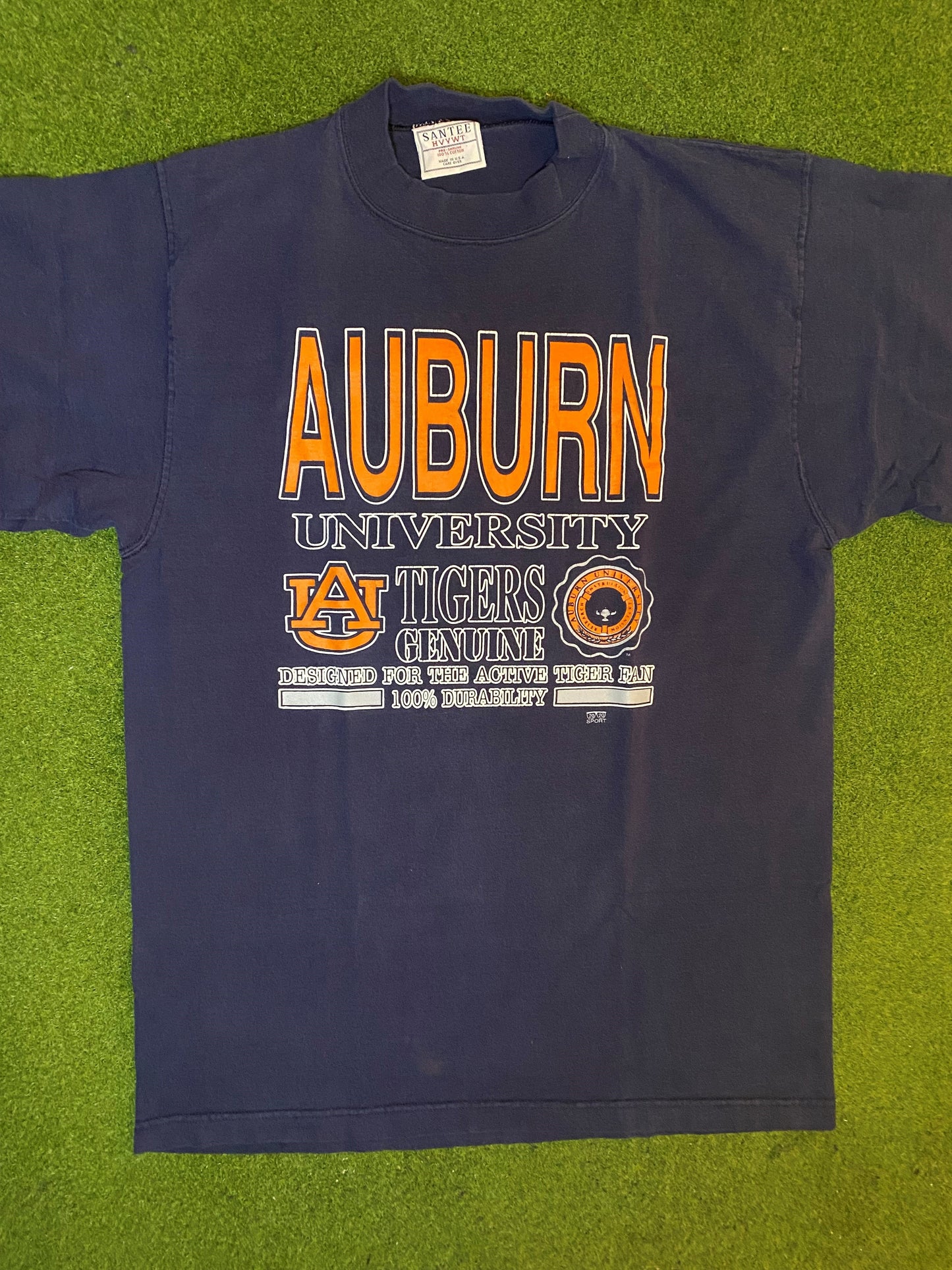 90s Auburn Tigers - Vintage University T-Shirt (Large) - Gametime Vintage