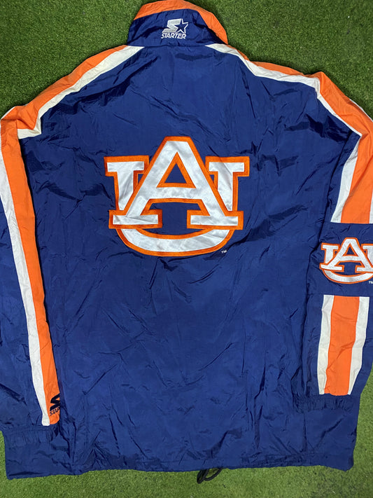 90s Auburn Tigers - Vintage College Windbreaker Jacket (2XL) - Gametime Vintage