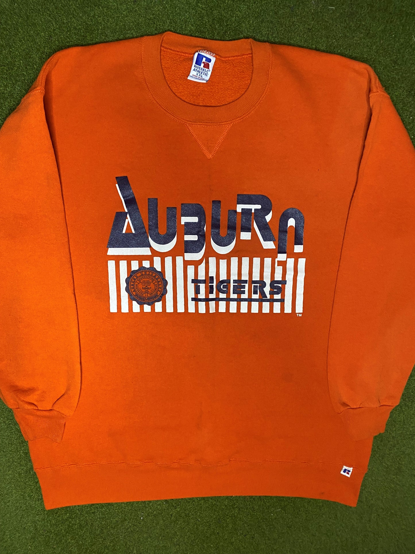 90s Auburn Tigers - Vintage College Sweatshirt (2XL) - Gametime Vintage