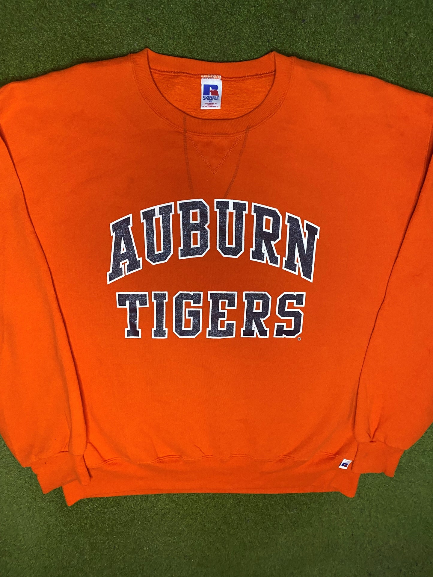 90s Auburn Tigers - Vintage College Sweatshirt (XL) - Gametime Vintage