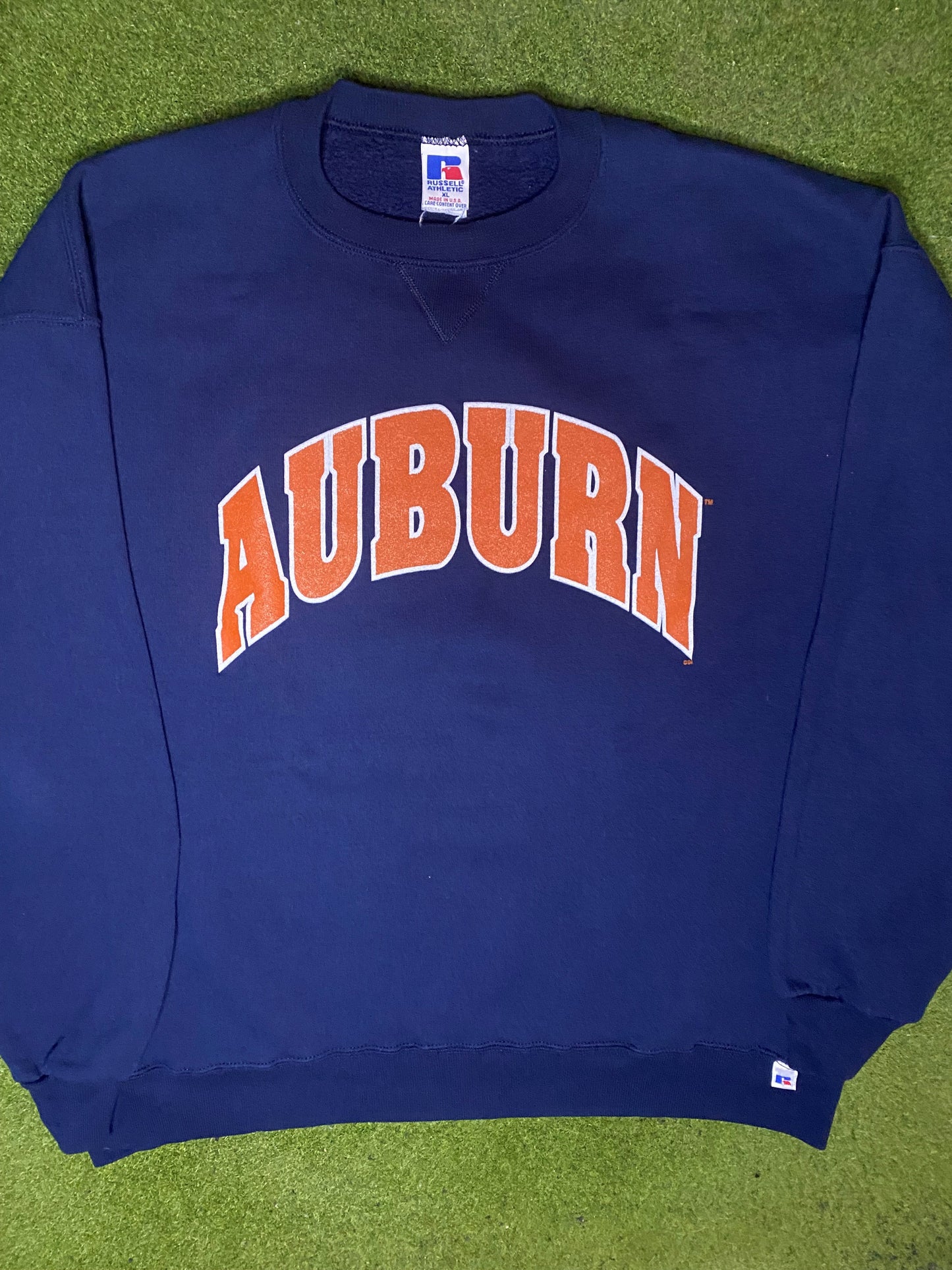 90s Auburn Tigers - Vintage College Sweatshirt (XL) - Gametime Vintage