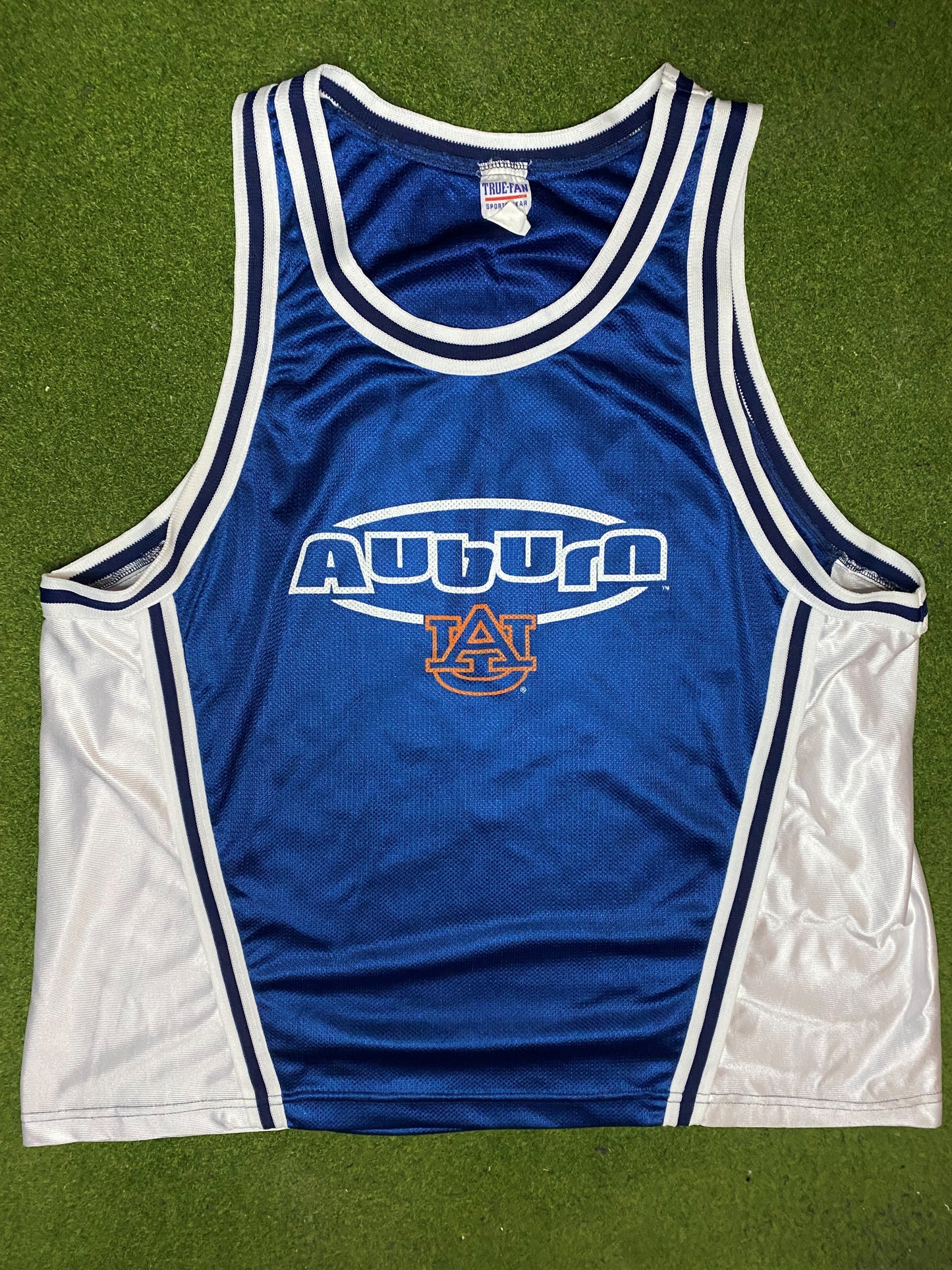 90s Auburn Tigers - Vintage College Jersey Tank (XL) - Gametime Vintage
