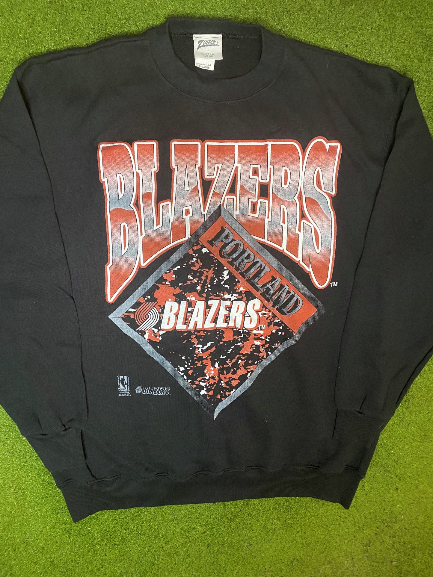 90s Portland Trail Blazers - Vintage NBA Sweatshirt (XL) - Gametime Vintage