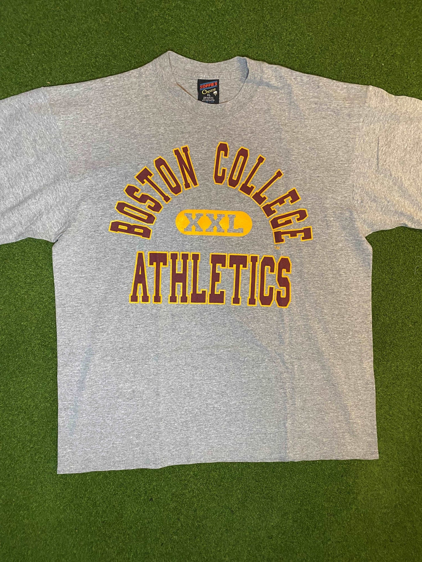 90s Boston College Eagles - Vintage College Tee Shirt (XL) - Gametime Vintage