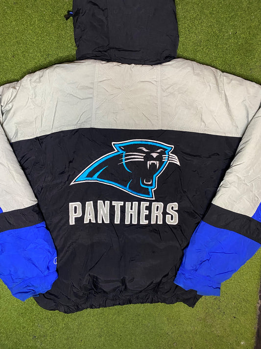 90s Carolina Panthers - Vintage NFL Winter Jacket (Large) - Gametime Vintage