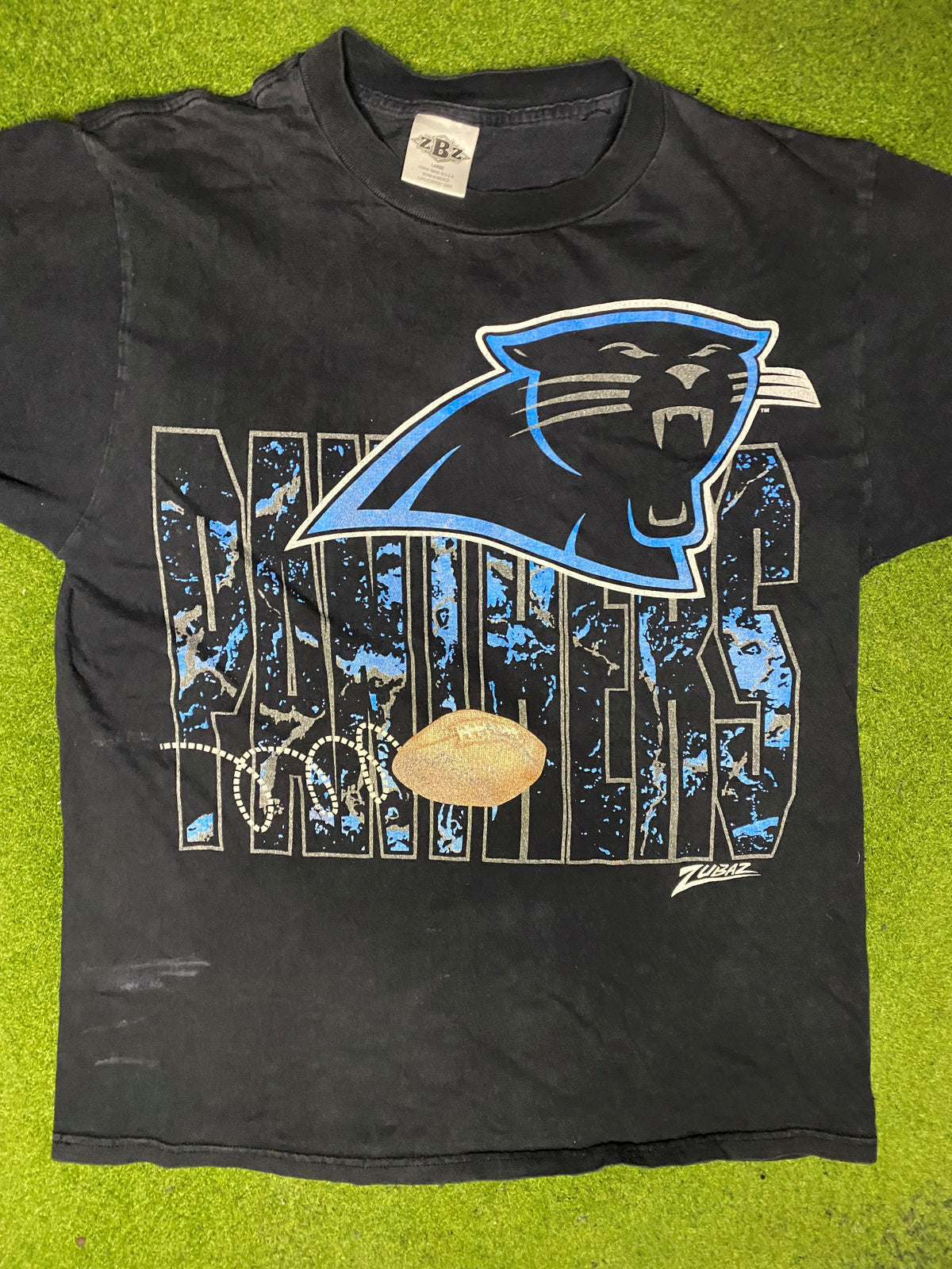 90s Carolina Panthers - Vintage NFL T Shirt (Large) - Gametime Vintage