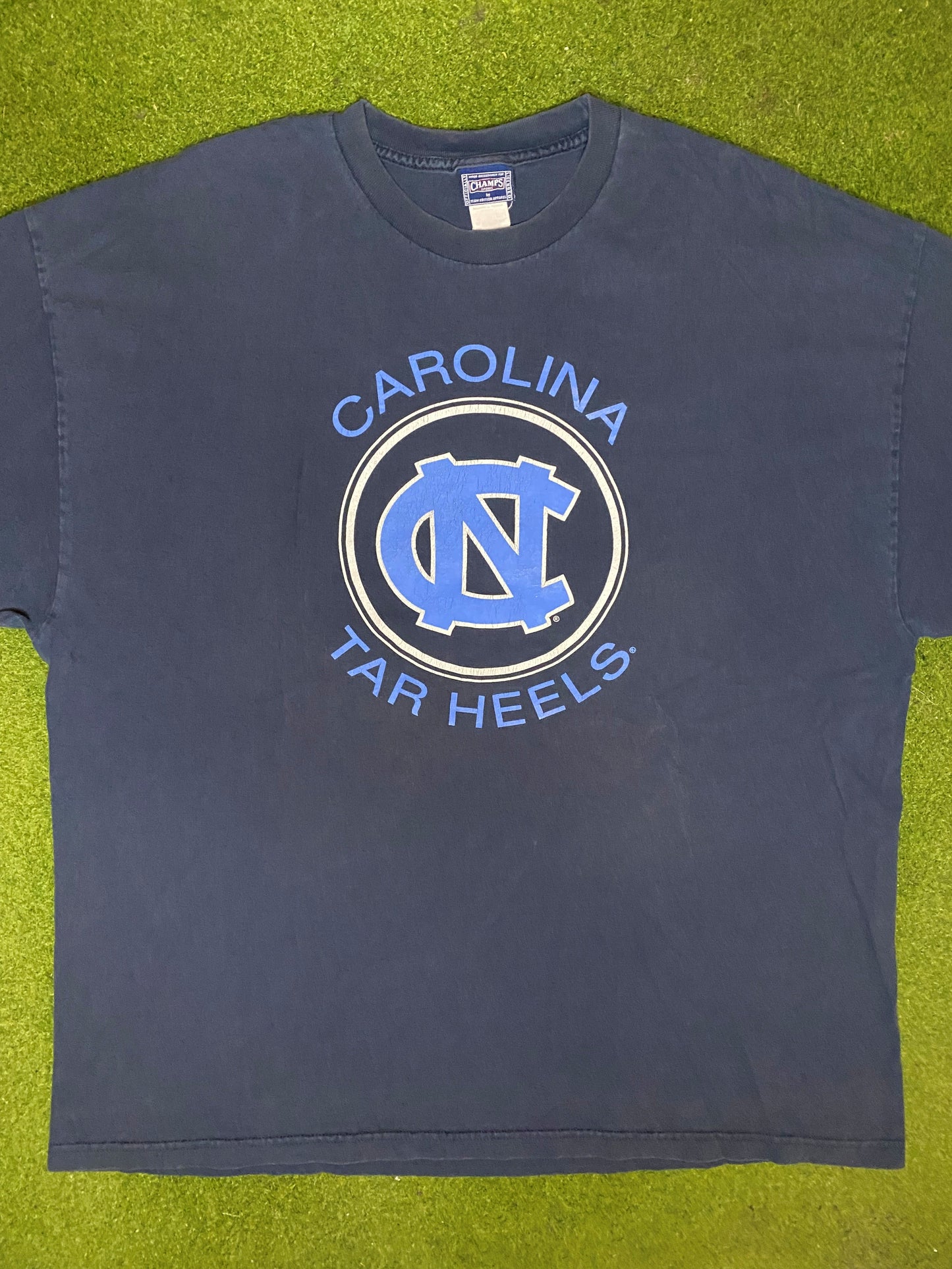 90s North Carolina Tar Heels - Vintage College T-Shirt (2XL) - Gametime Vintage