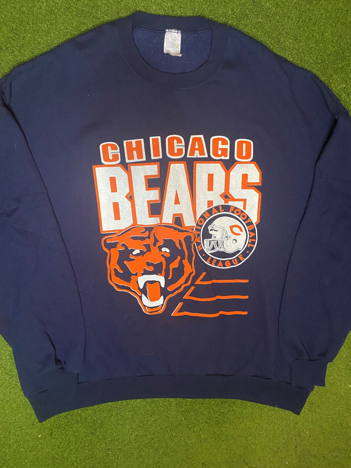 90s Chicago Bears - Vintage NFL Sweatshirt (3XL) - Gametime Vintage