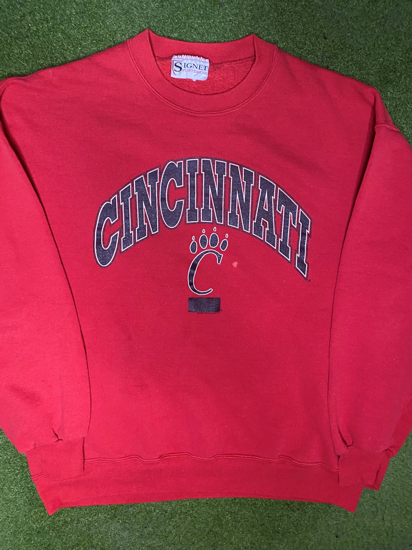 90s Cincinnati Bearcats - Vintage College Sweatshirt (Large) - Gametime Vintage