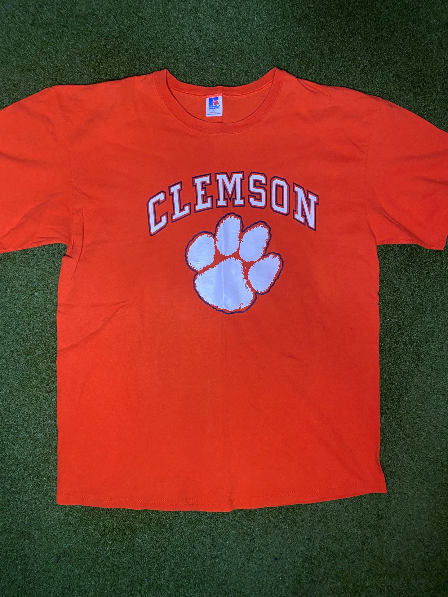 90s Clemson Tigers - Vintage College Tee Shirt (XL) - Gametime Vintage