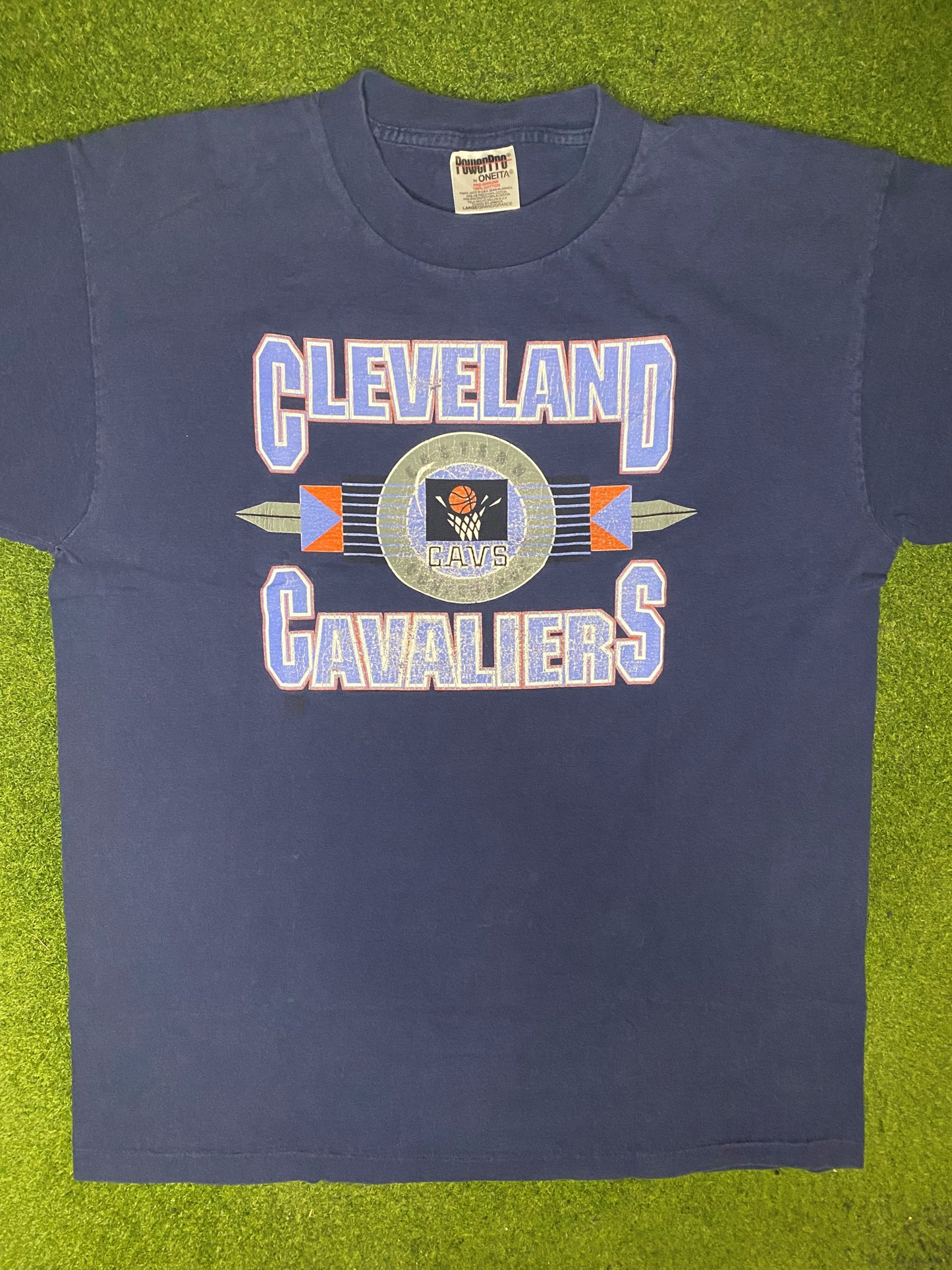 90s Cleveland Cavaliers - Vintage NBA T Shirt (Large) - Gametime Vintage