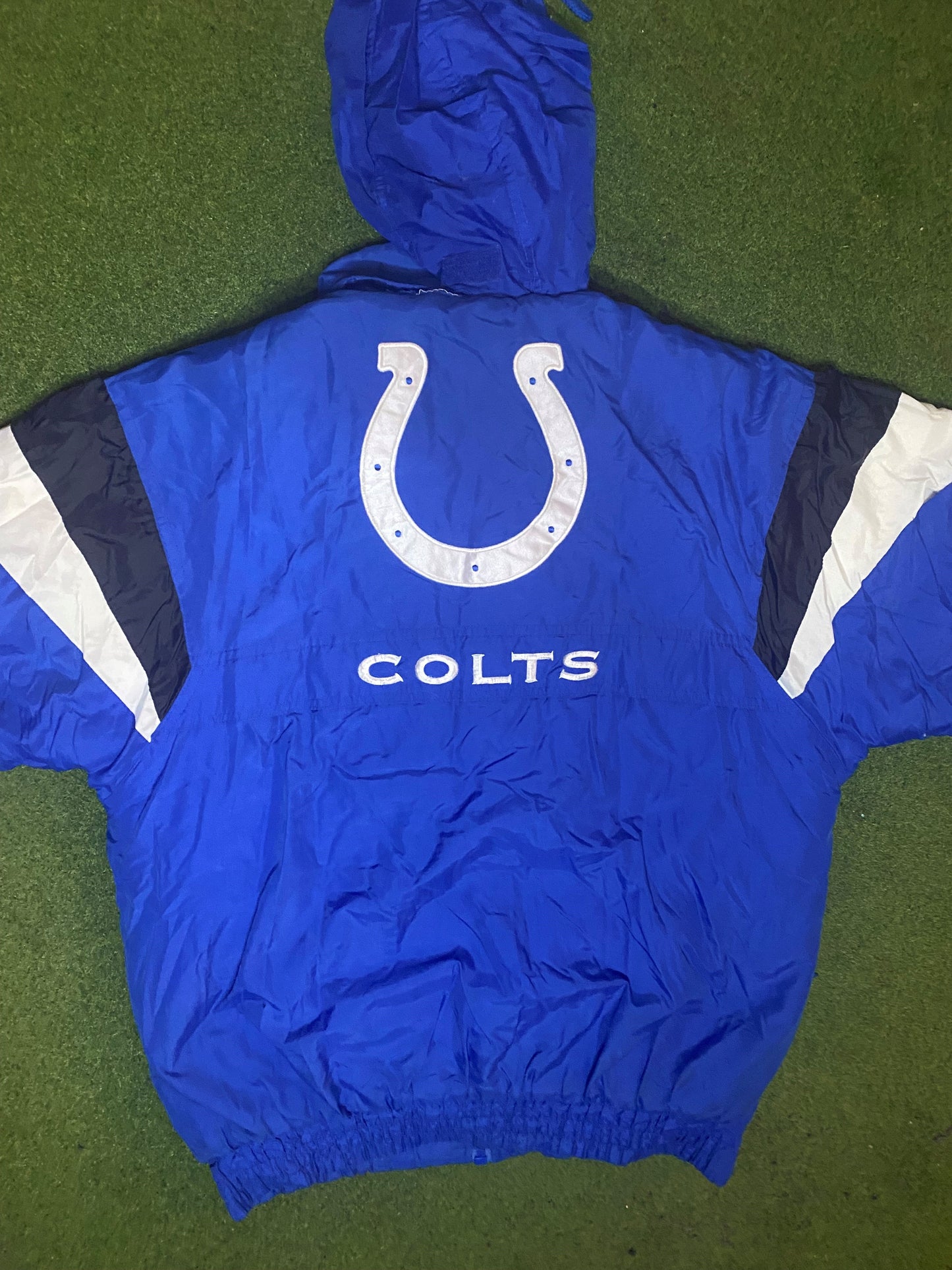 90s Indianapolis Colts - Vintage NFL Jacket (Large) - Gametime Vintage