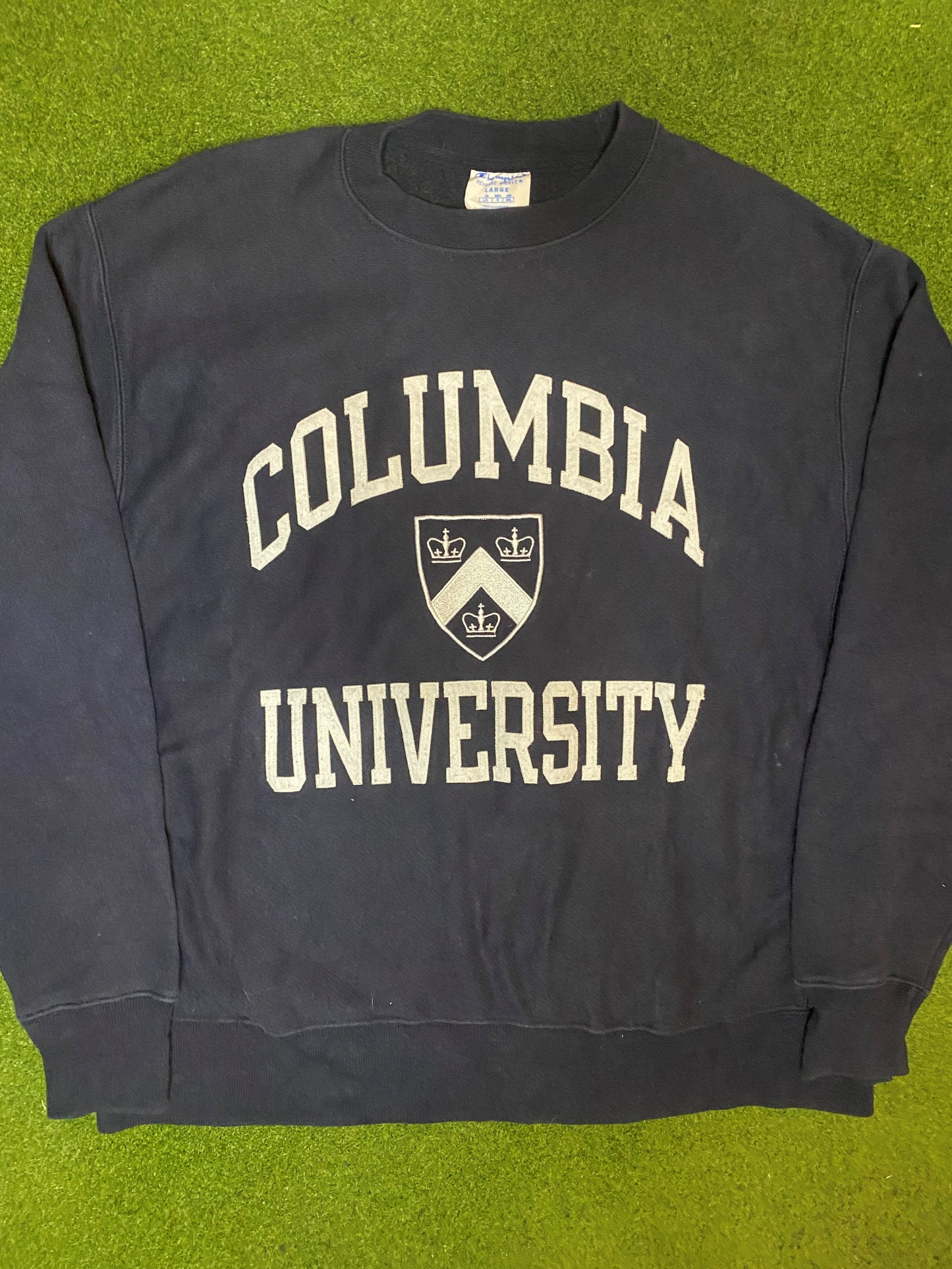 90s Columbia Lions - Vintage Ivy League Sweatshirt (Large) - Gametime Vintage