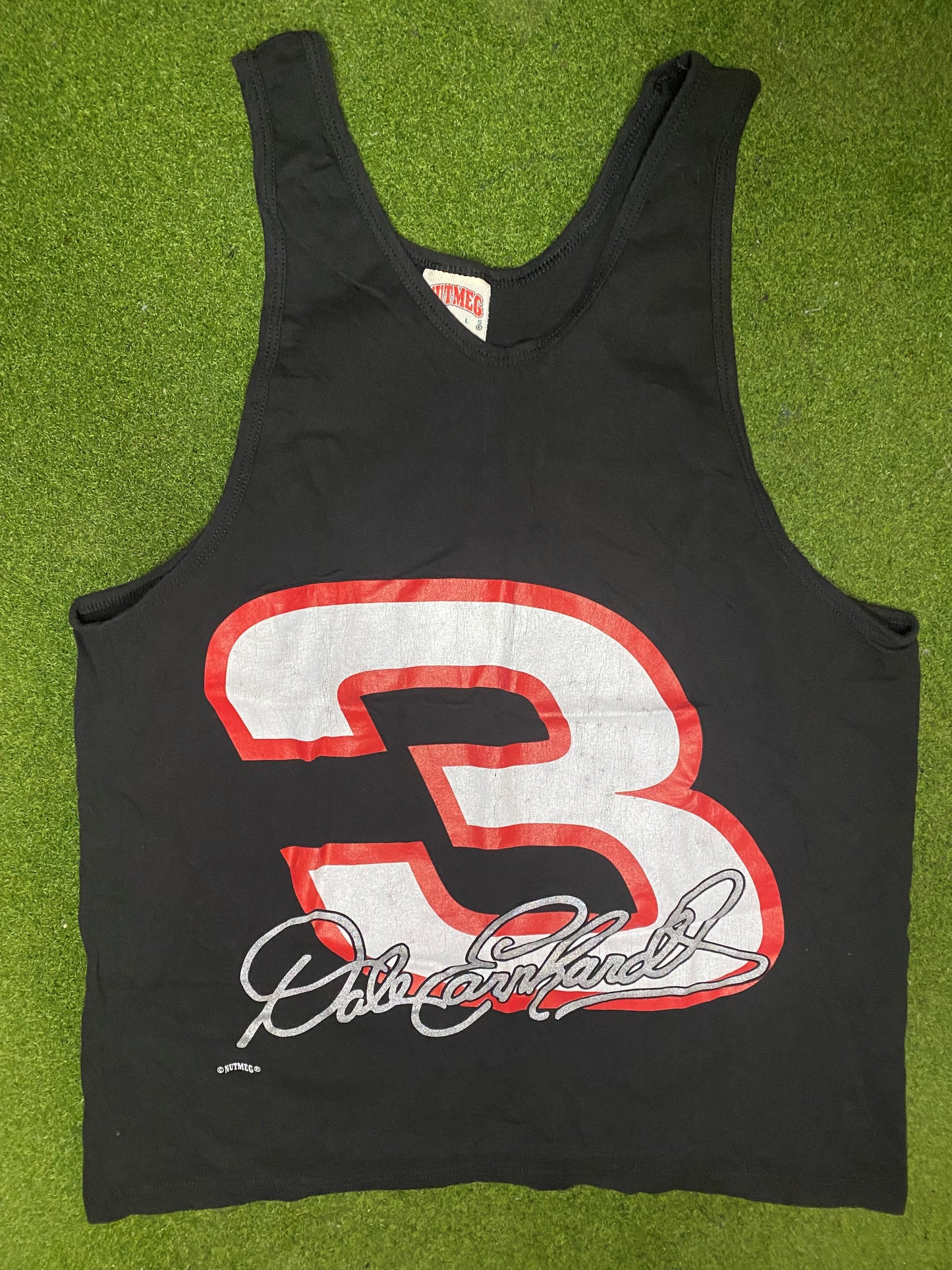 90s Dale Earnhardt - Vintage NASCAR Tank (Large) - Gametime Vintage