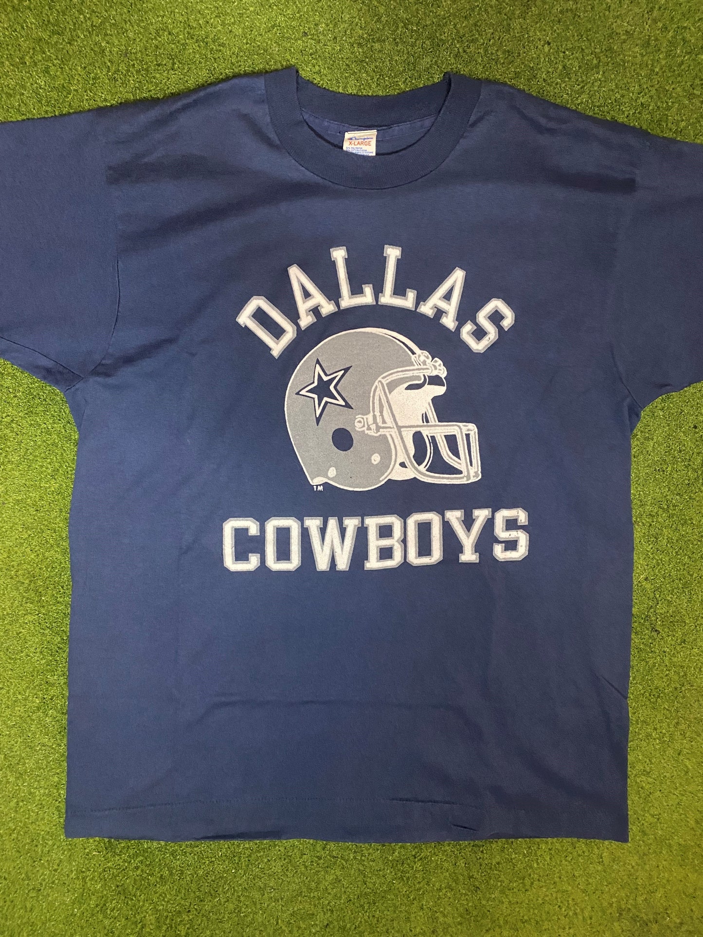 80s Dallas Cowboys - Vintage NFL T-Shirt (XL) - Gametime Vintage