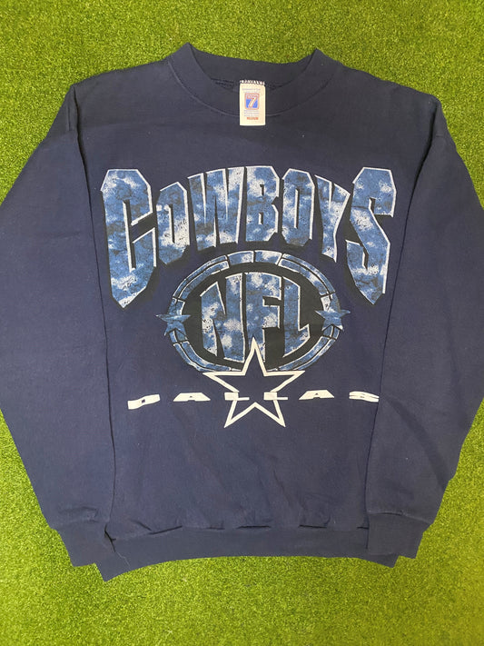 90s Dallas Cowboys - Vintage NFL Crewneck Sweatshirt (Medium)