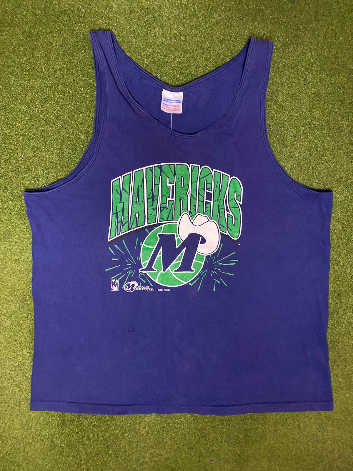 90s Dallas Mavericks - Vintage NBA Tank (XL) - Gametime Vintage