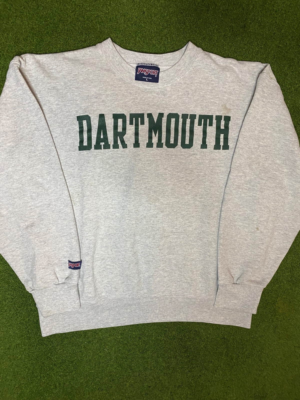 90s Dartmouth Big Green - Vintage Ivy League Crewneck Sweatshirt (Large) - Gametime Vintage