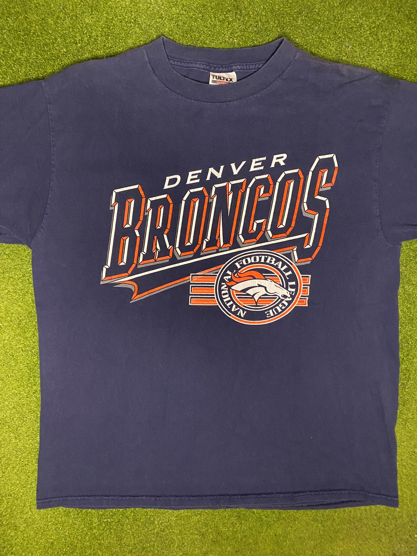 90s Denver Broncos - Vintage NFL Tee (XL) - Gametime Vintage