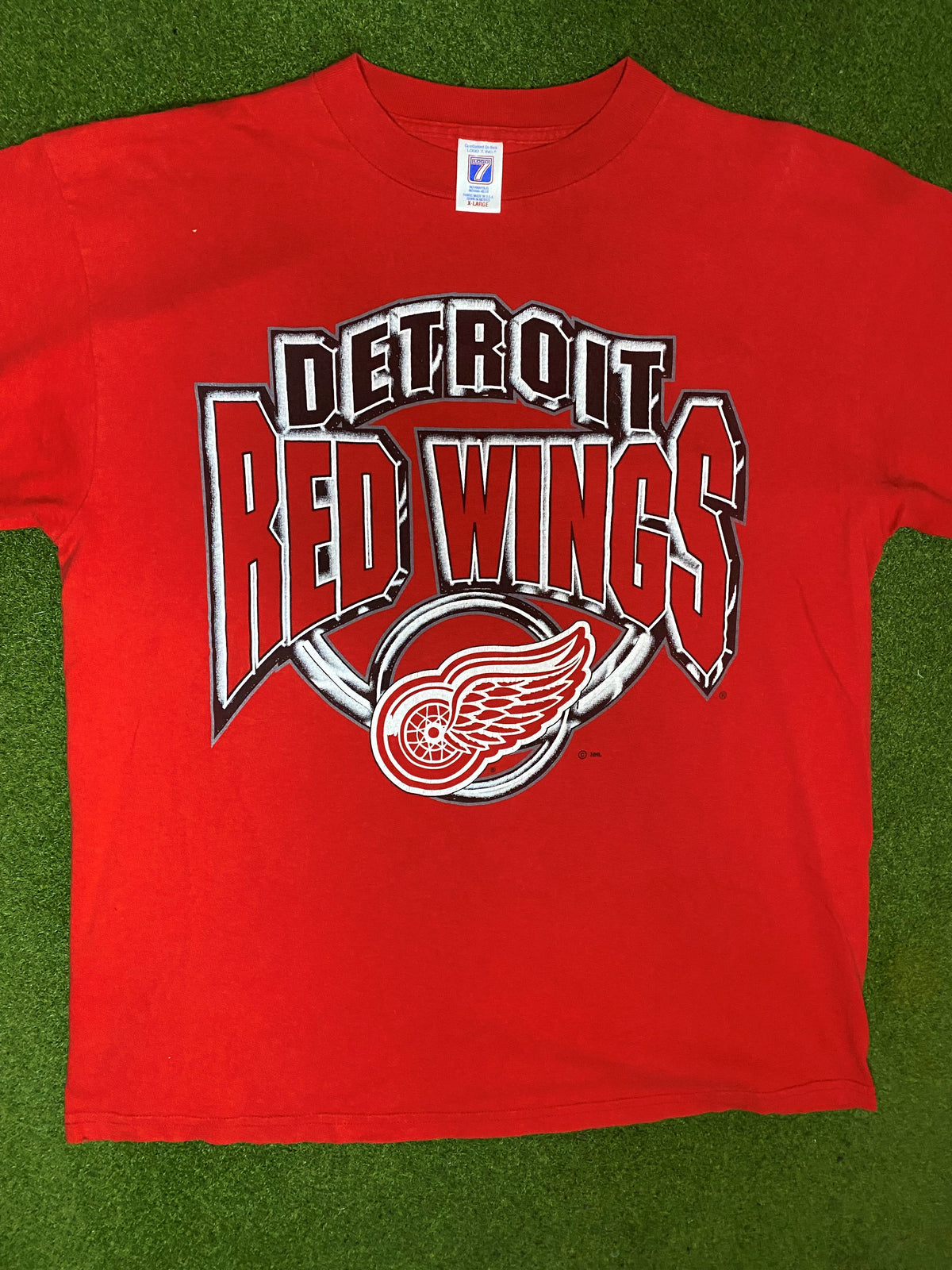 90s Detroit Red Wings - Vintage NHL Tee (XL) - Gametime Vintage